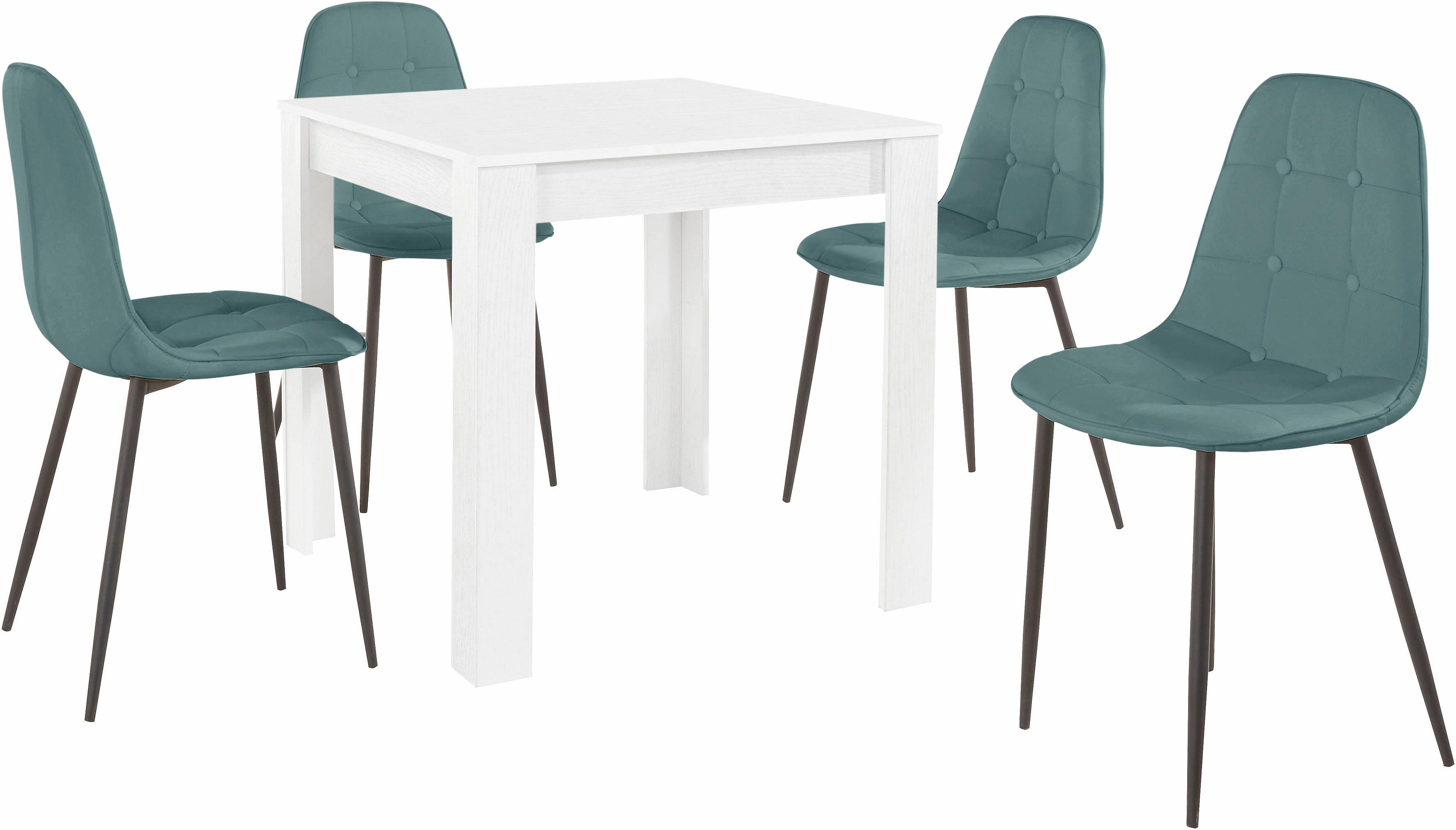 INOSIGN Eethoek met eettafel 80 cm breed (set, 5-delig)