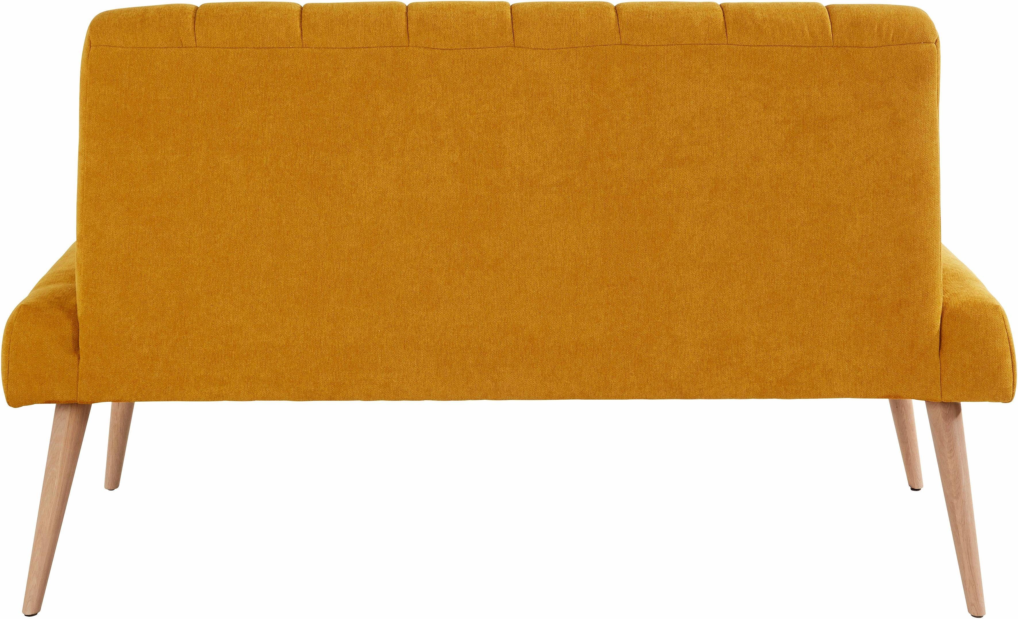 exxpo - sofa fashion Zitbank Costa, moderne rugstikking, comfortabel en elegant, hoge houten voet