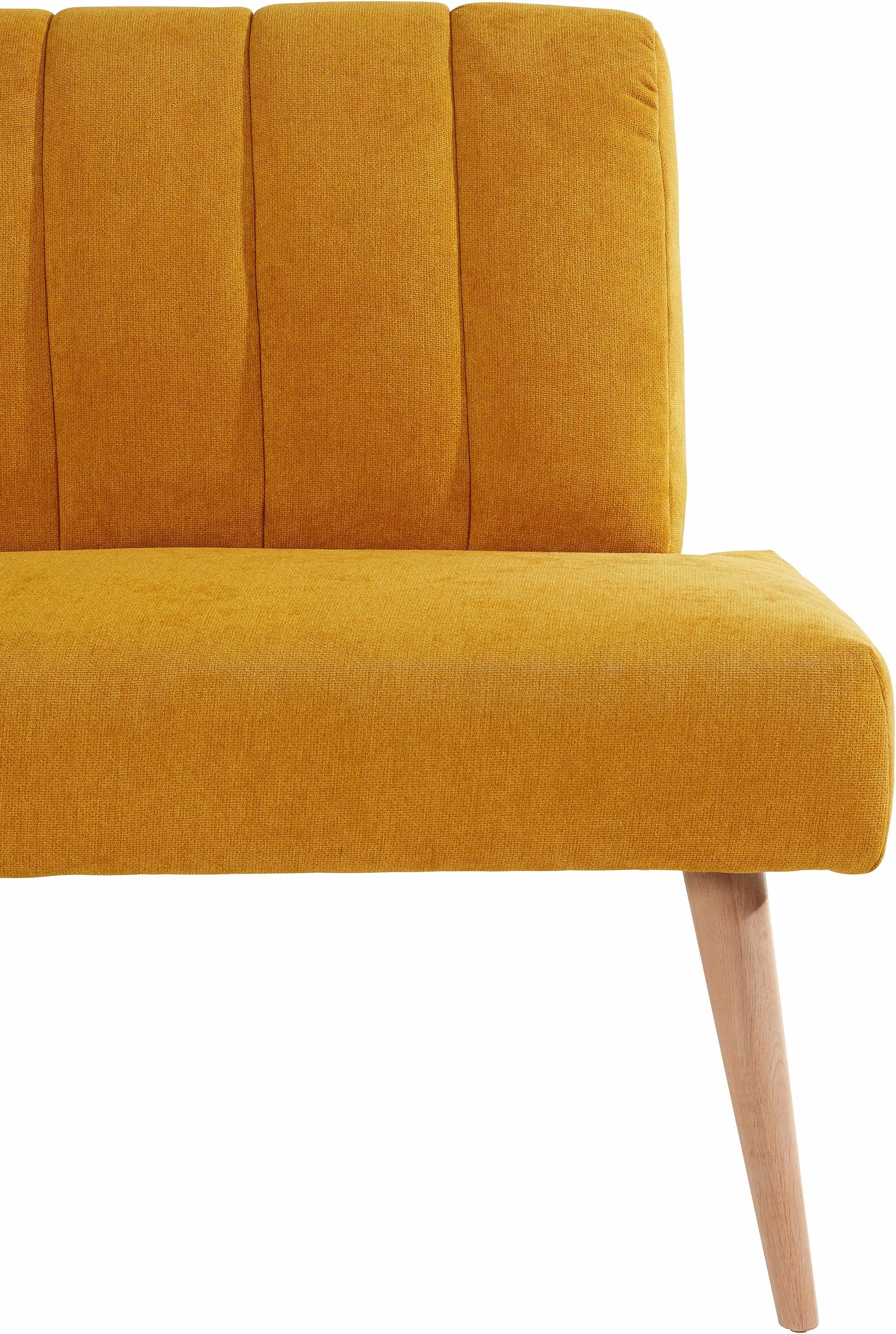 exxpo - sofa fashion Zitbank Costa, moderne rugstikking, comfortabel en elegant, hoge houten voet