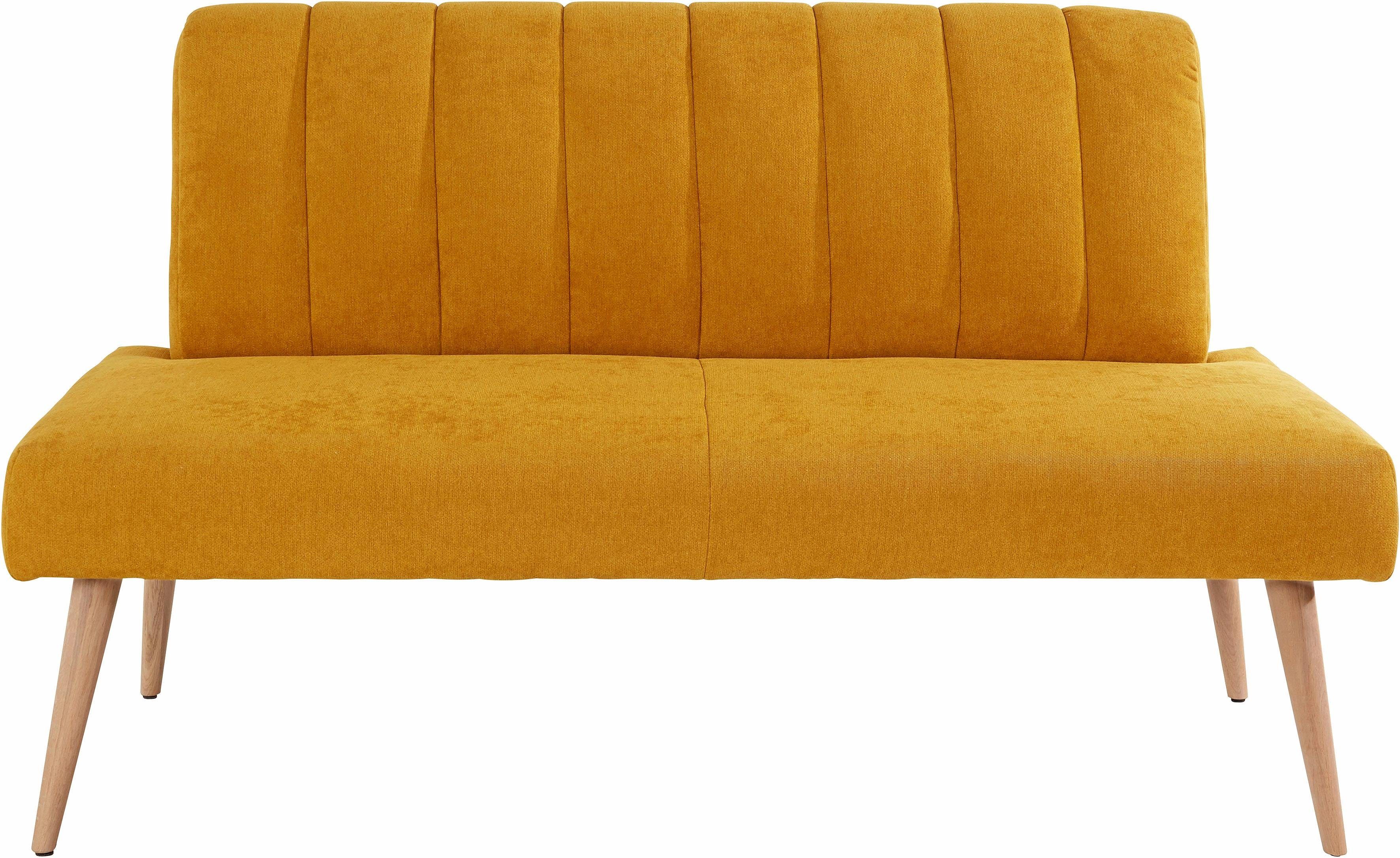 exxpo - sofa fashion Zitbank Costa, moderne rugstikking, comfortabel en elegant, hoge houten voet