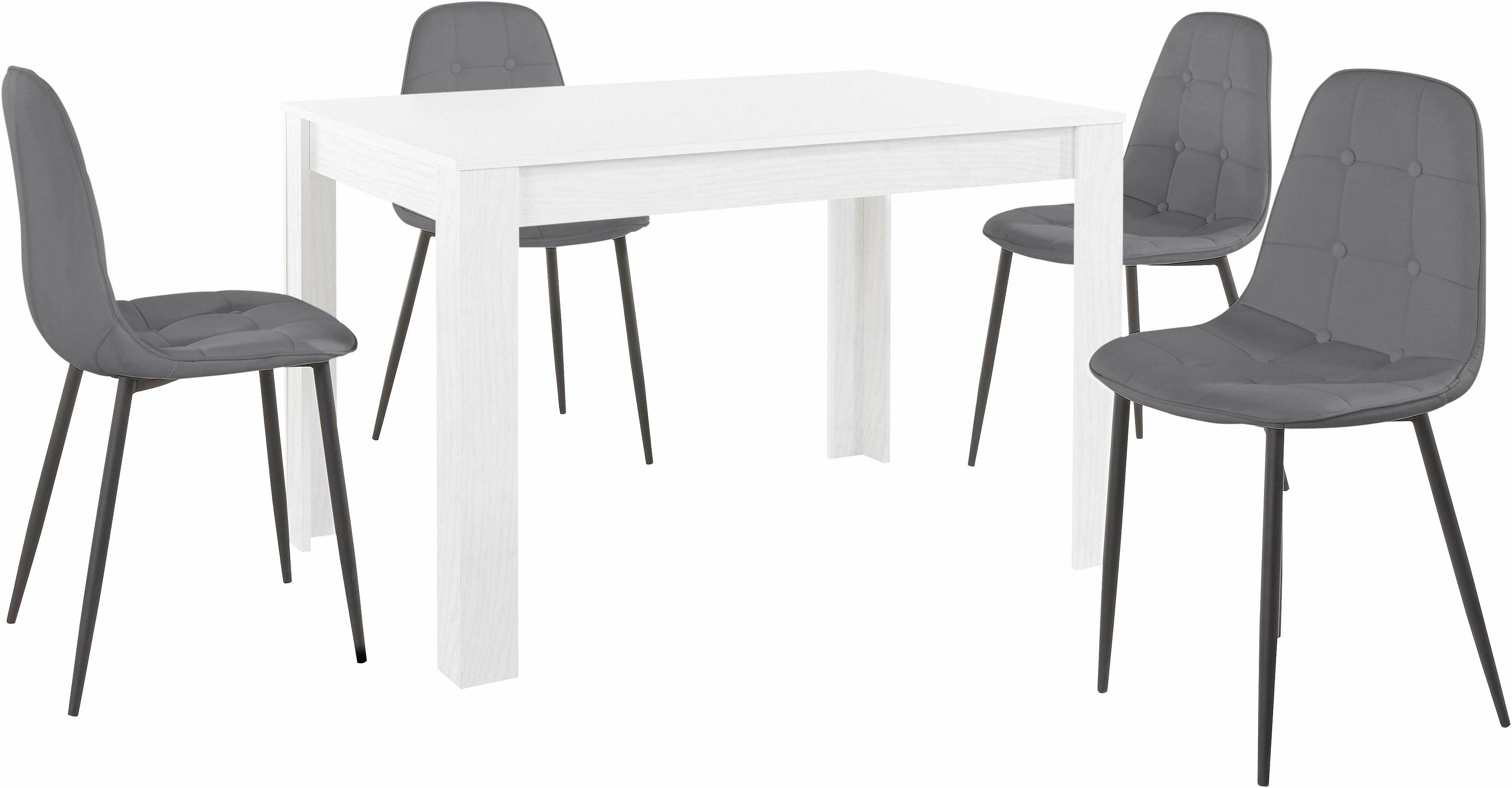 INOSIGN Eethoek met eettafel 120 cm breed (set, 5-delig)
