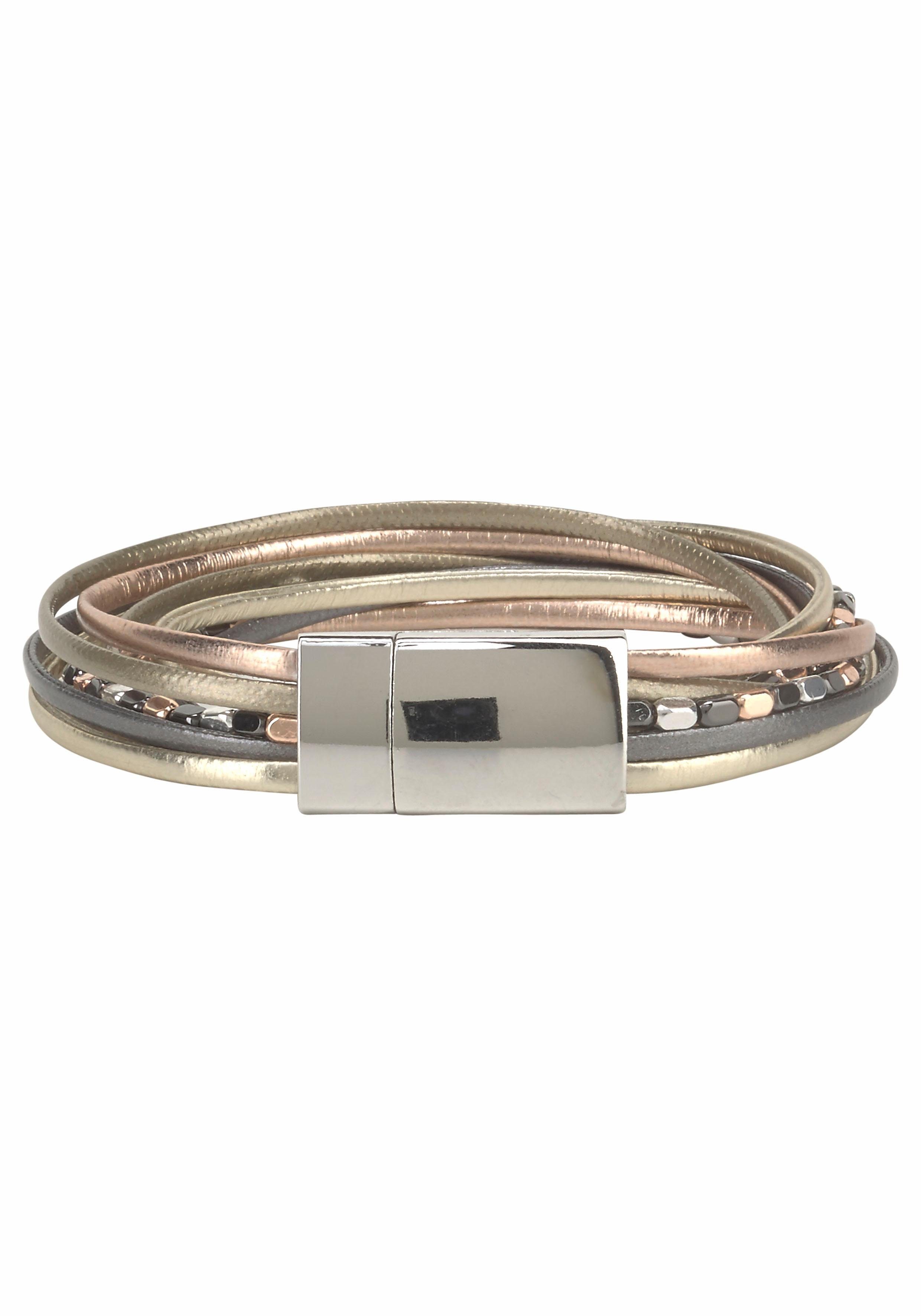Firetti Wikkelarmband Meer-rijig, met metalen elementen (1-delig)