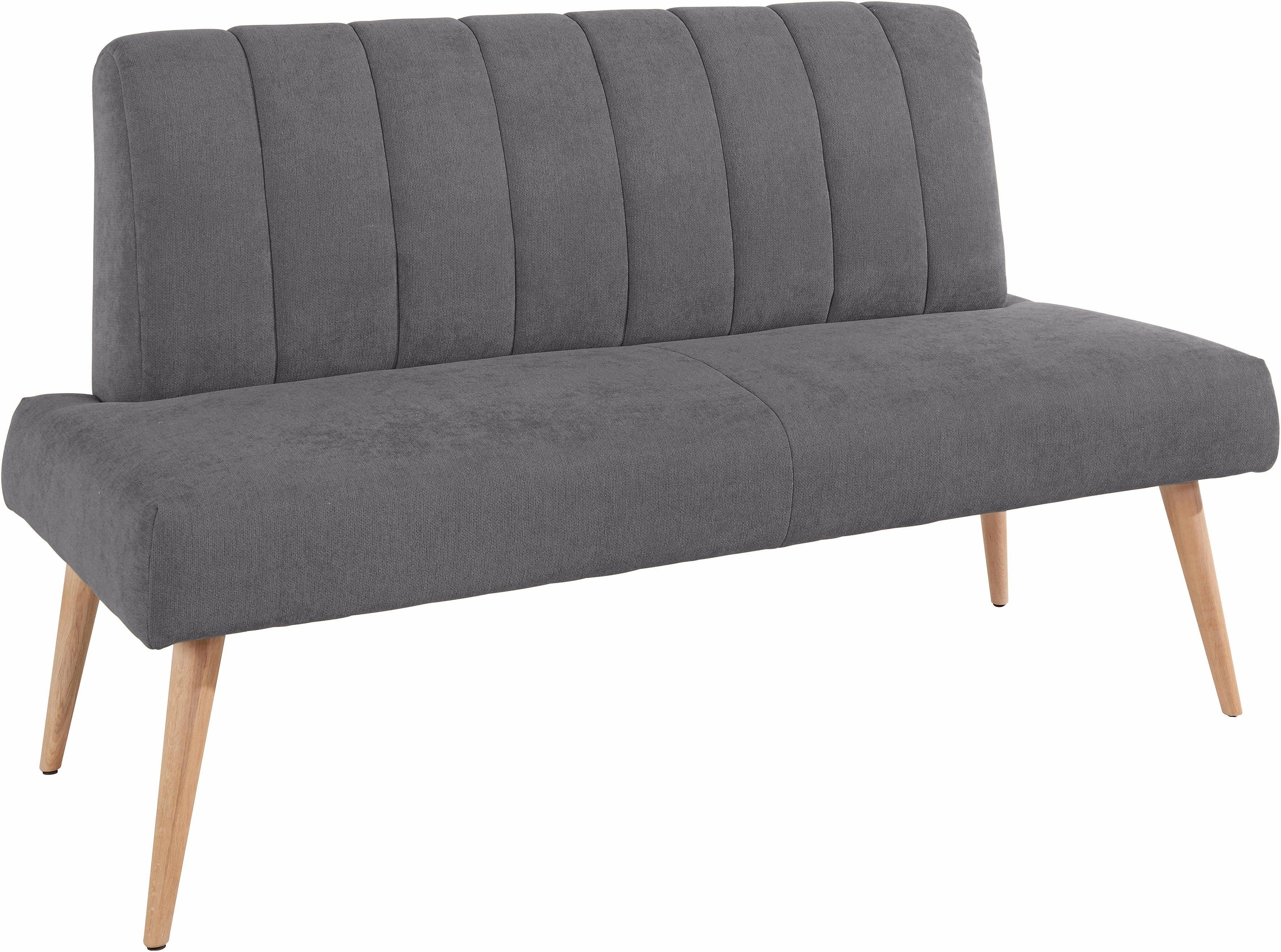 exxpo - sofa fashion Zitbank Costa, moderne rugstikking, comfortabel en elegant, hoge houten voet