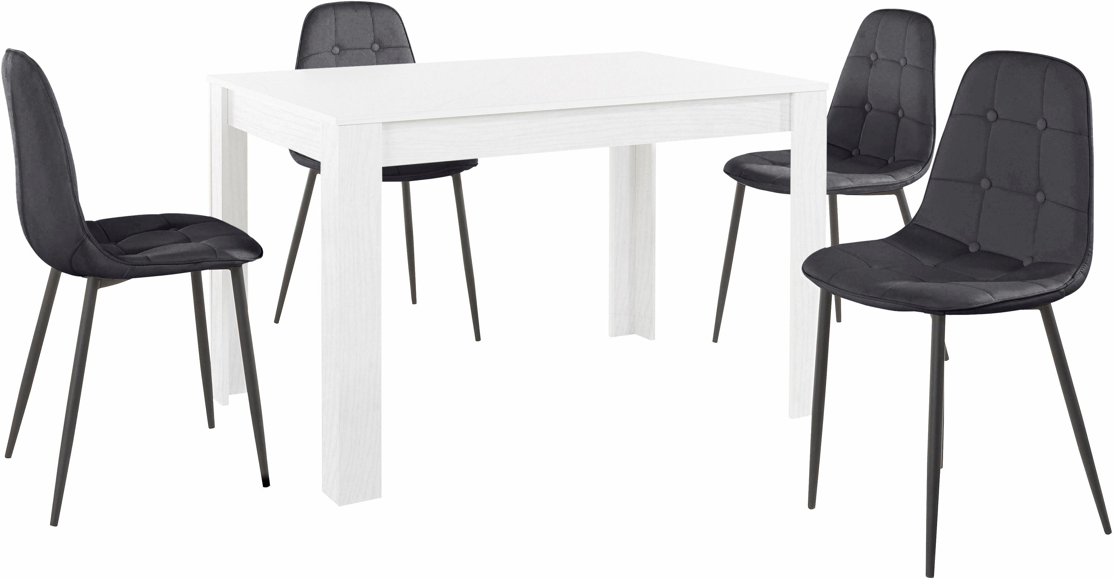 INOSIGN Eethoek met eettafel 120 cm breed (set, 5-delig)