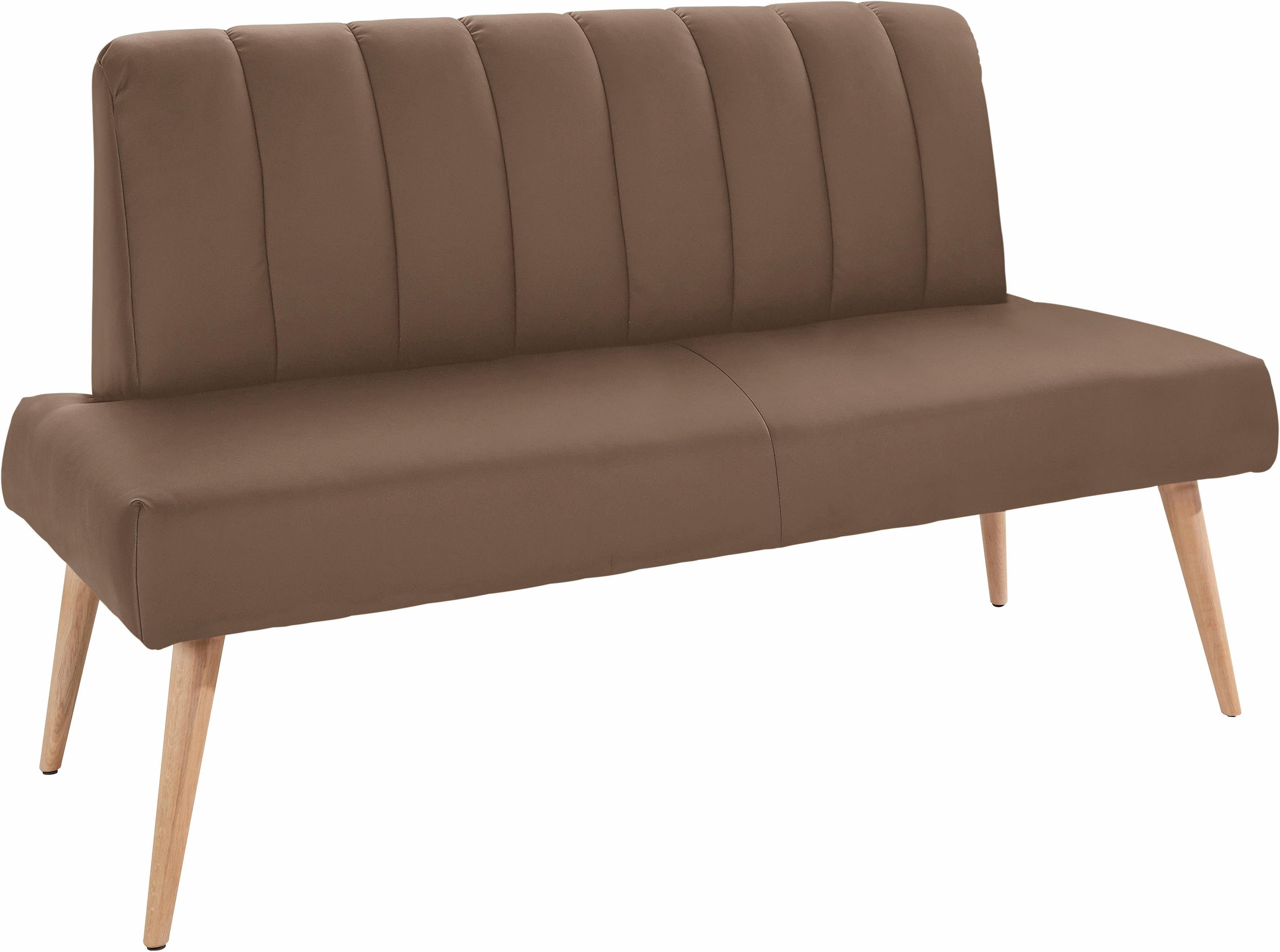exxpo - sofa fashion Zitbank Costa, moderne rugstikking, comfortabel en elegant, hoge houten voet