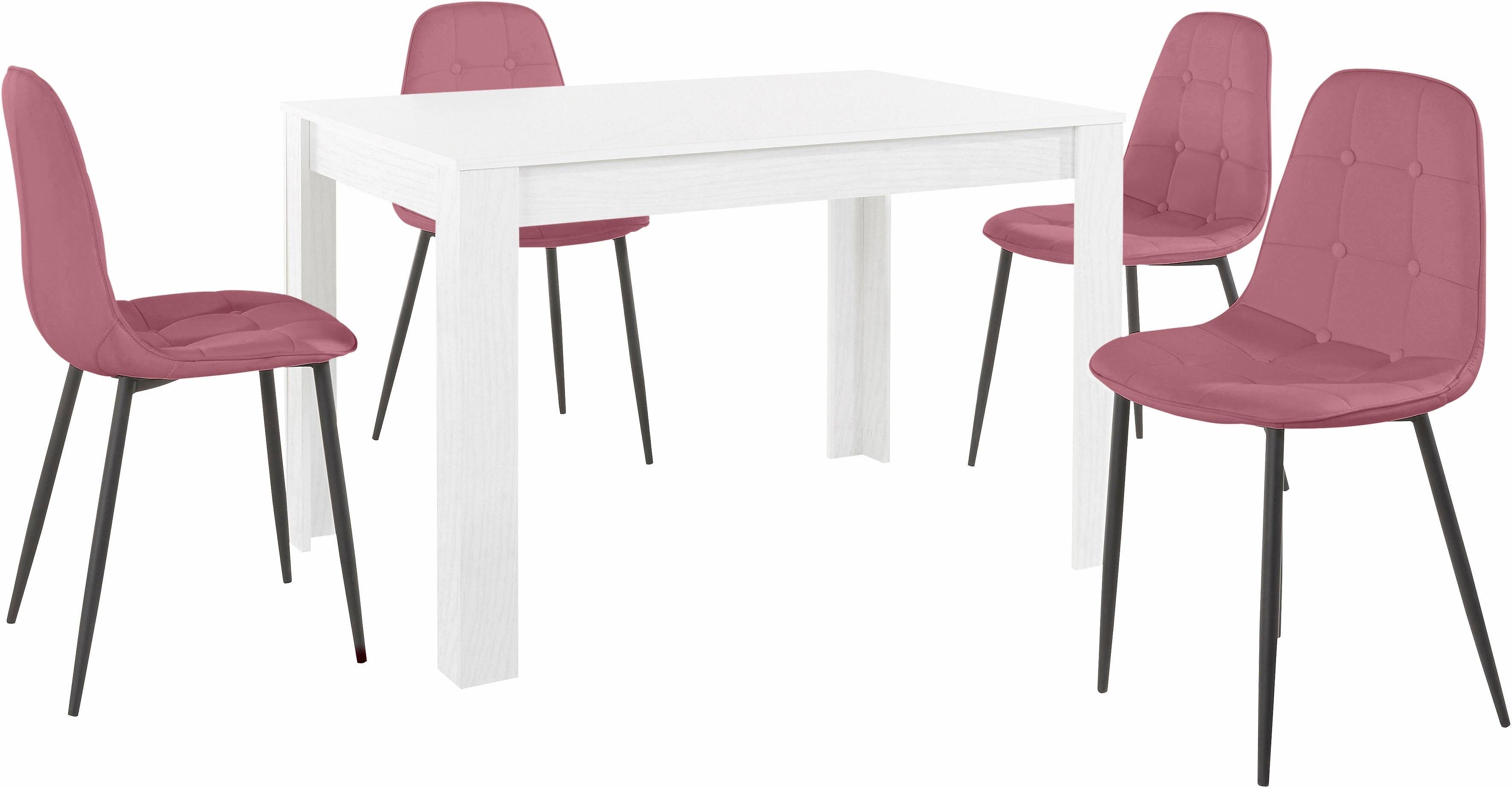 INOSIGN Eethoek met eettafel 120 cm breed (set, 5-delig)