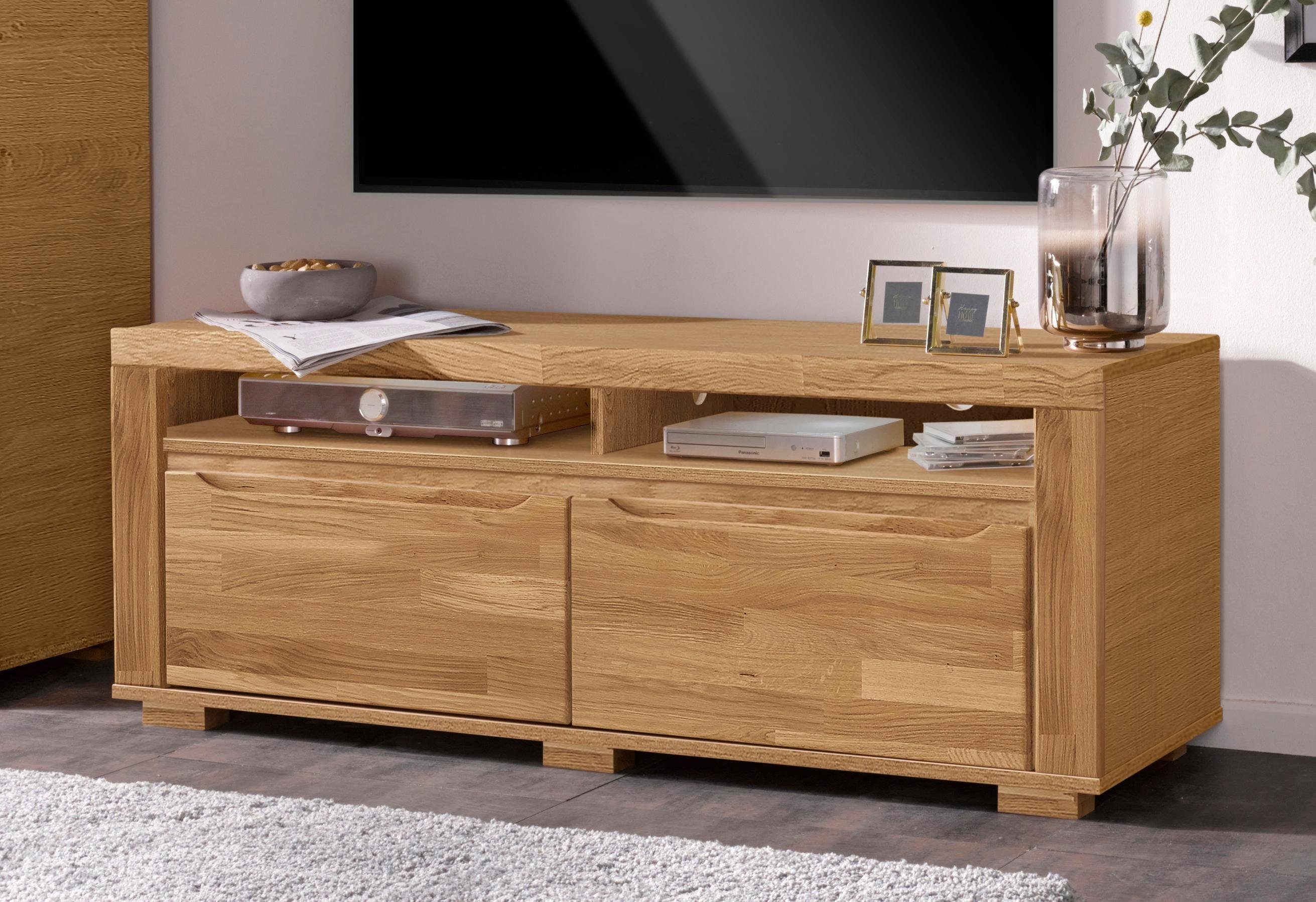Home affaire Tv-meubel Denis Breedte 140 cm lowboards maat 140x40x52 cm beige