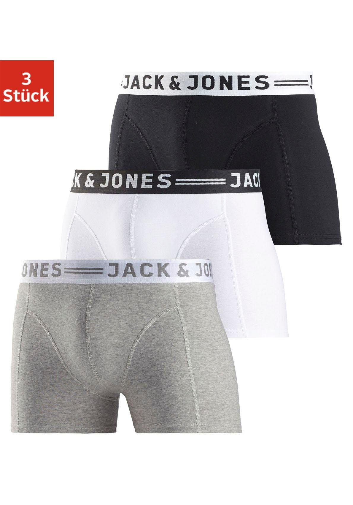 Jack & Jones Boxershort Sense Trunks (set, 3 stuks)