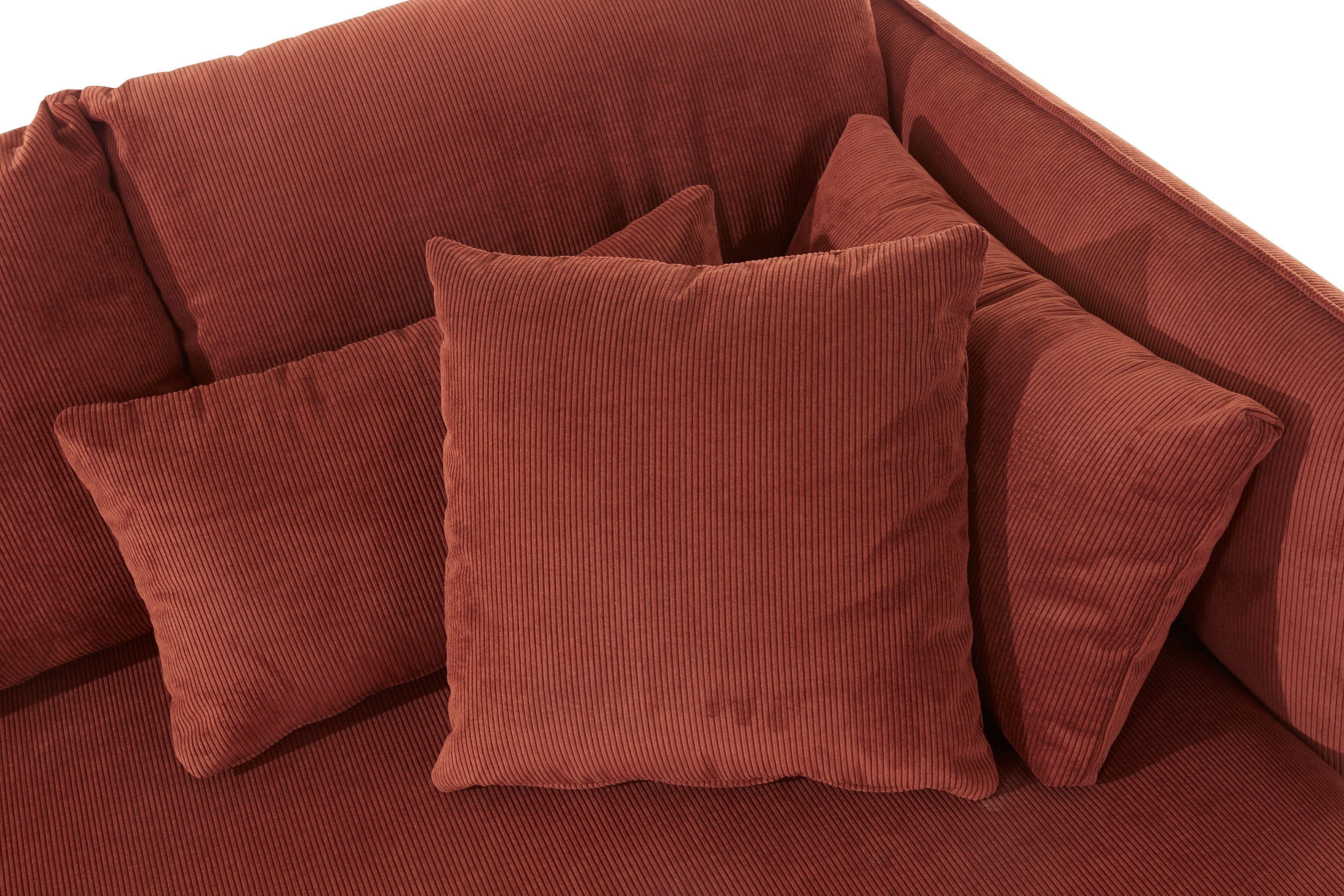 andas Ottomane Nöre korte lounge-module - zelf samenstellen, breedte 138 cm, diepte 128 cm
