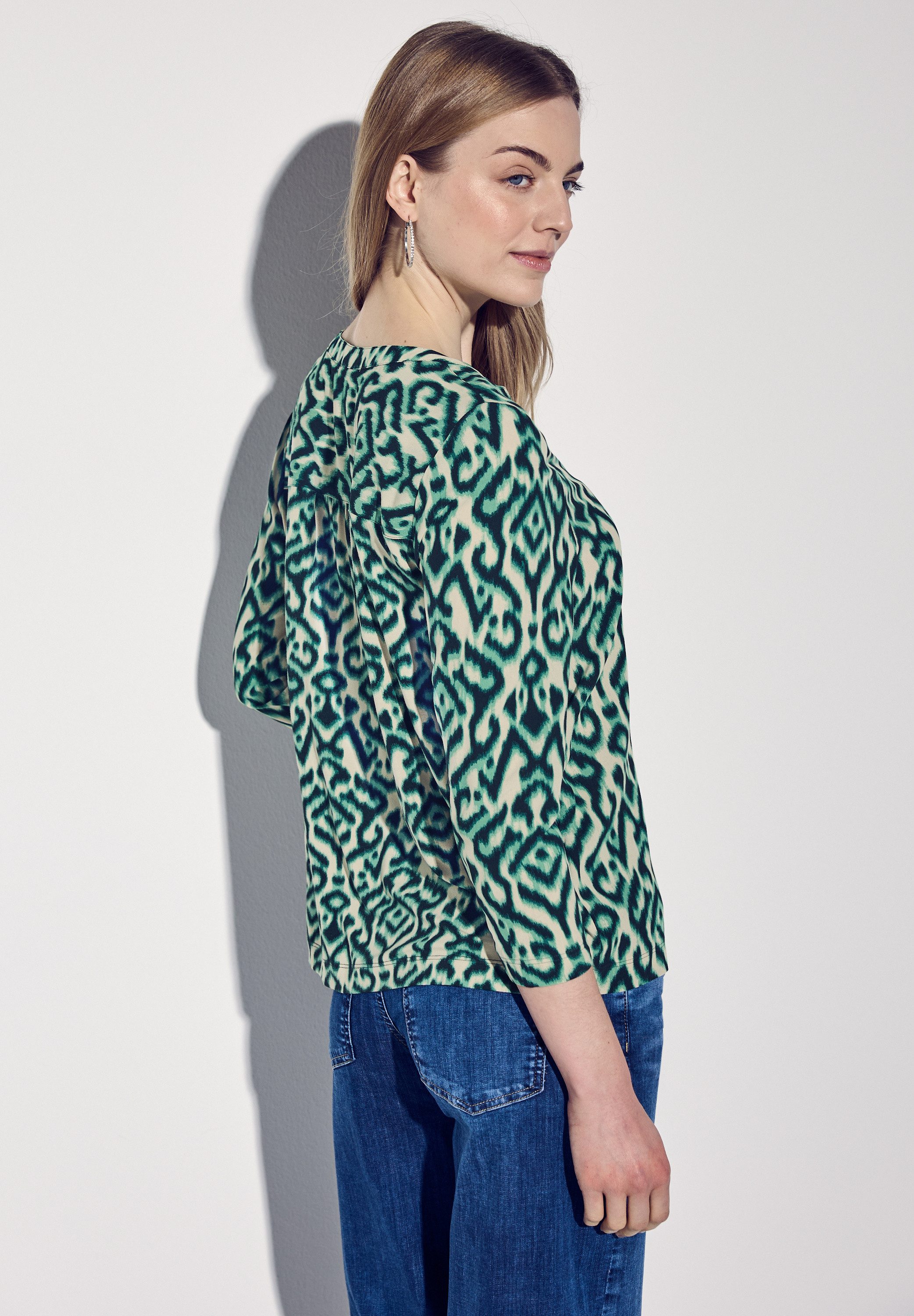 STREET ONE Shirt met 3/4 mouwen met grafisch patroon