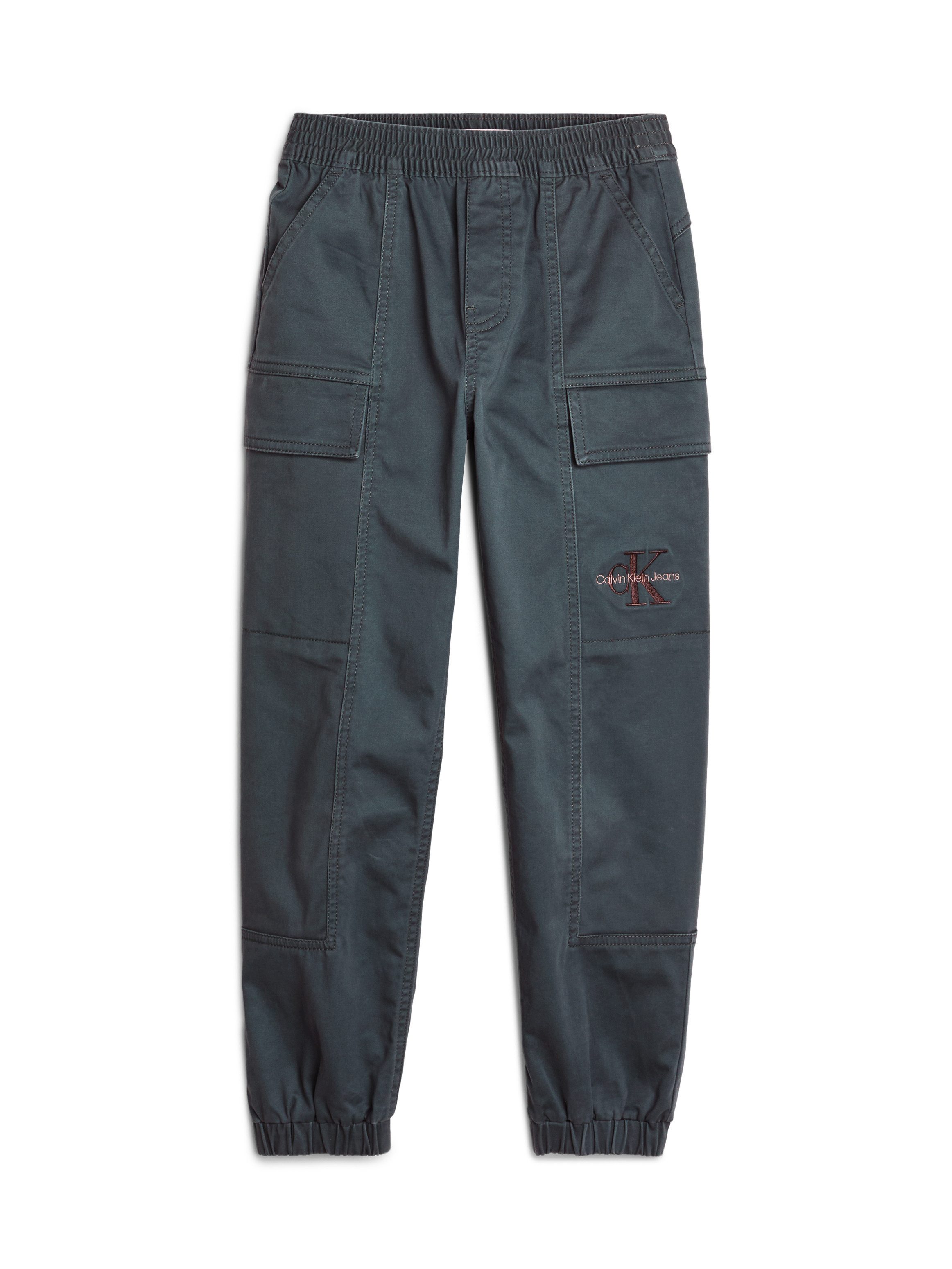 Calvin Klein Sweatbroek ESSENTIAL WOVEN CARGO PANTS voor kinderen tot 16 jaar met logo-print