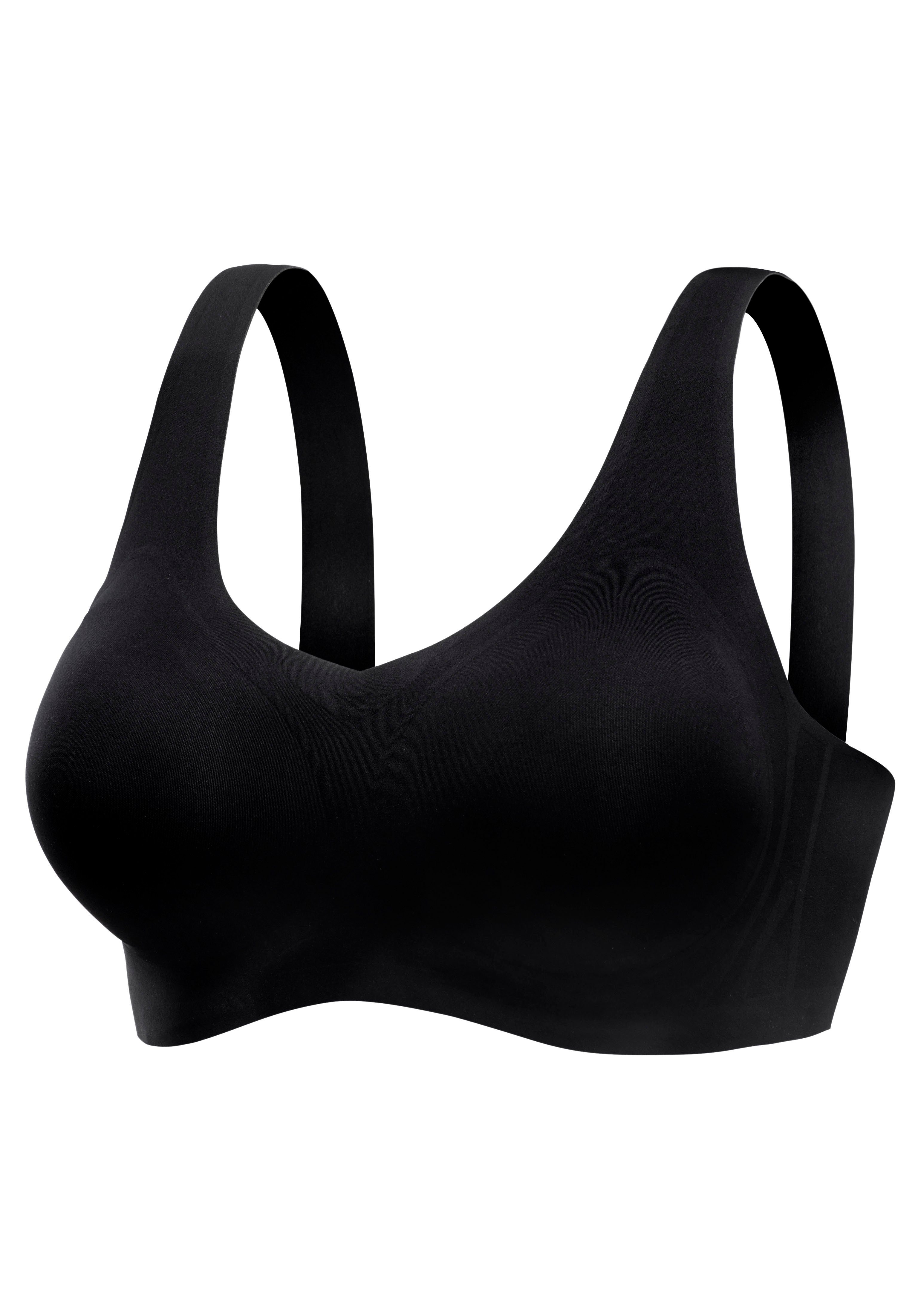 Nuance Bralette-bh SEAMLESS, zonder beugels, met geïntegreerd push-up kussen, Basic Lingerie
