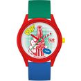 ice-watch solarhorloge coca cola×ice-watch - pop art - medium - 3h, 019902 multicolor