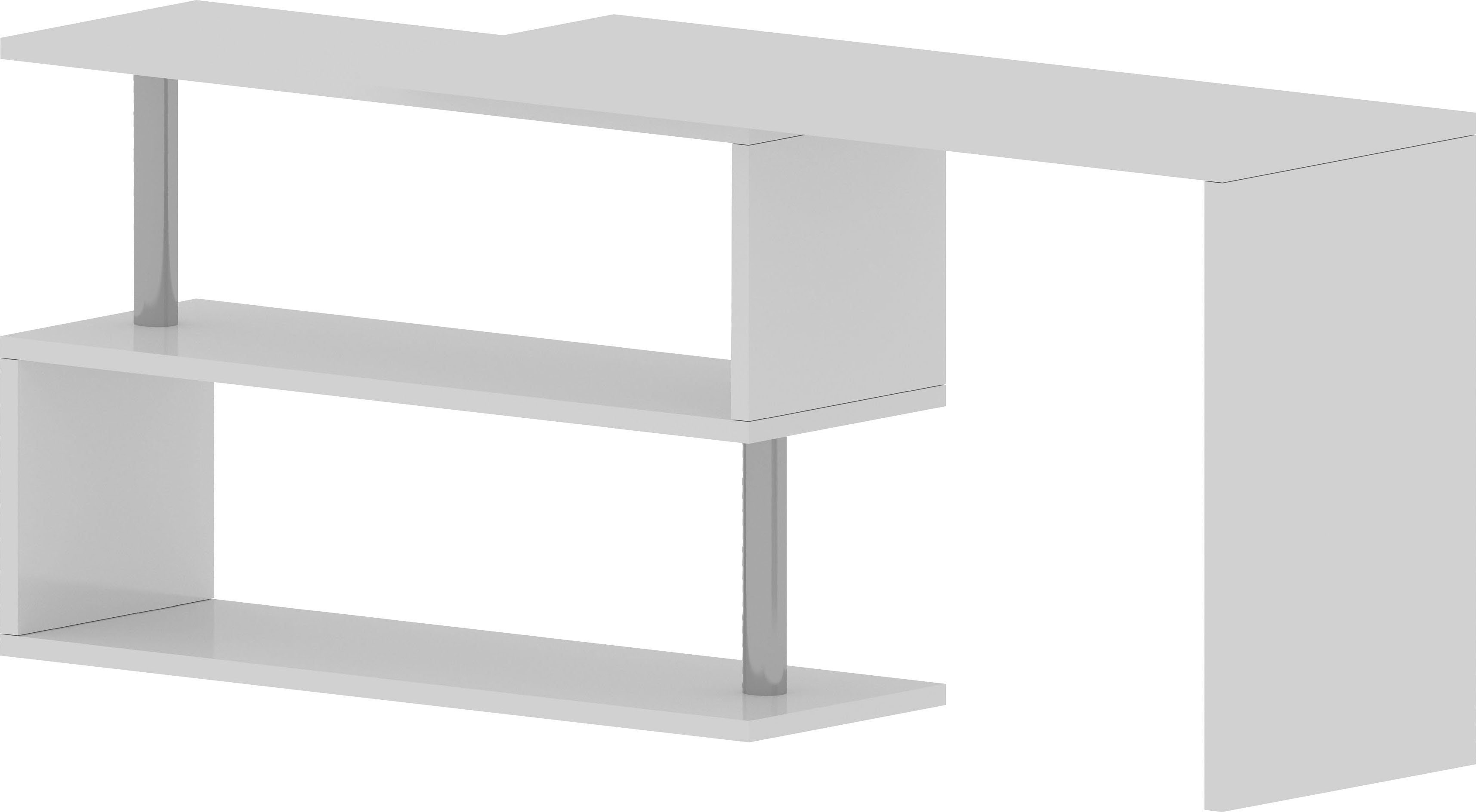 INOSIGN Bureau Volta, Made in Italy multifunctioneel - als computertafel, hoekbureau of sideboard