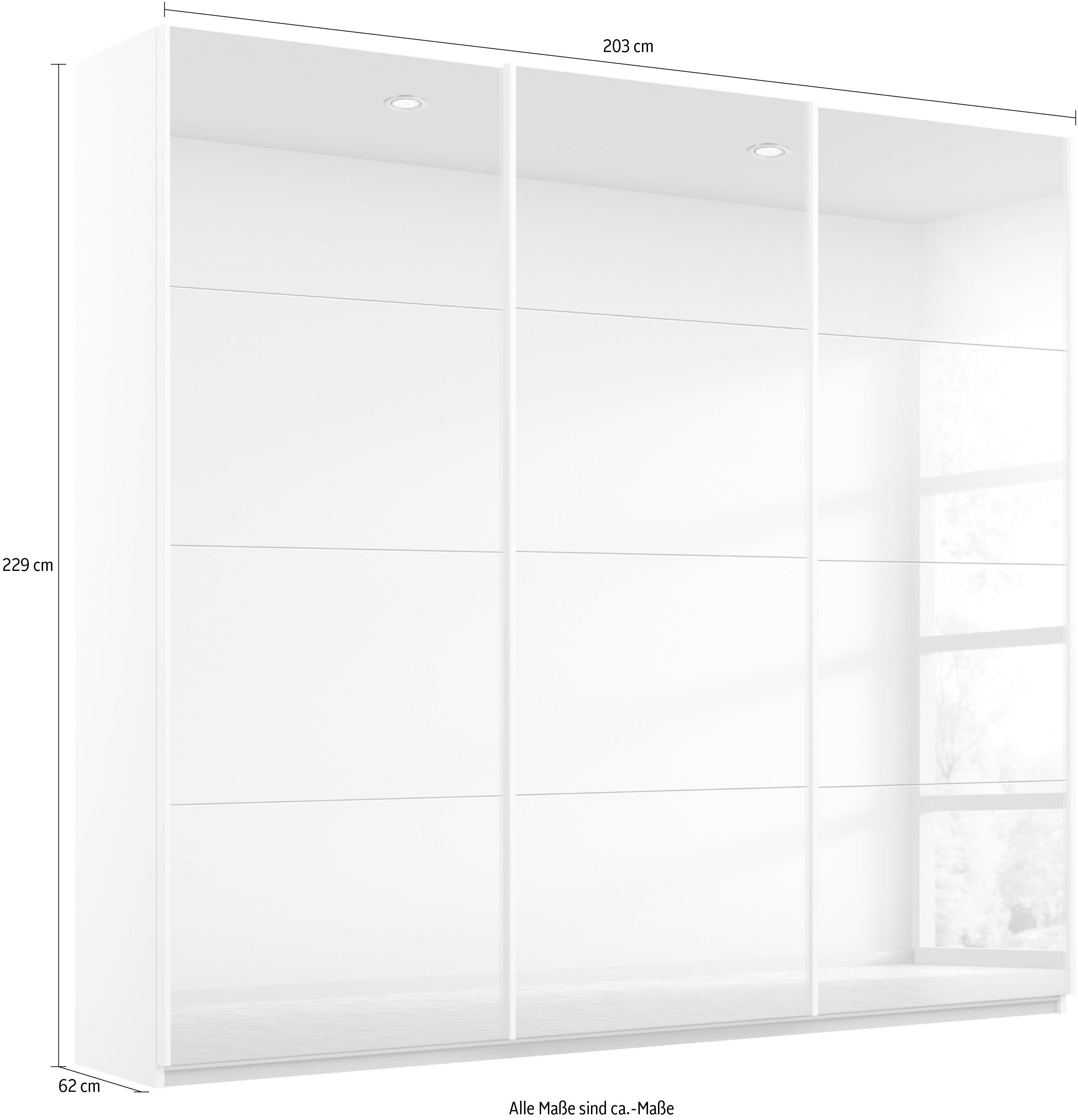 rauch Zweefdeurkast Oracle met spiegelfront