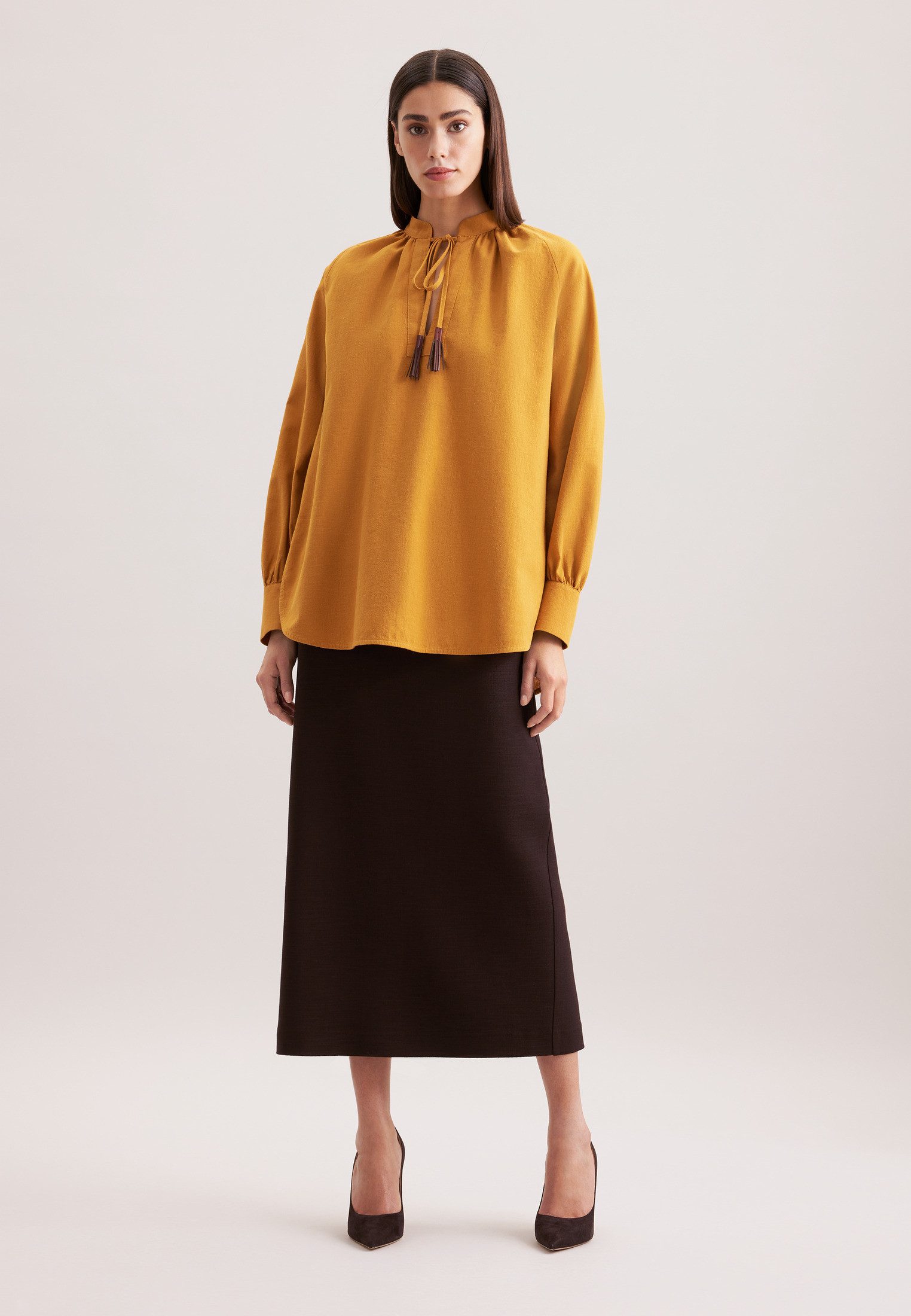 seidensticker Klassieke blouse Zwarte roos