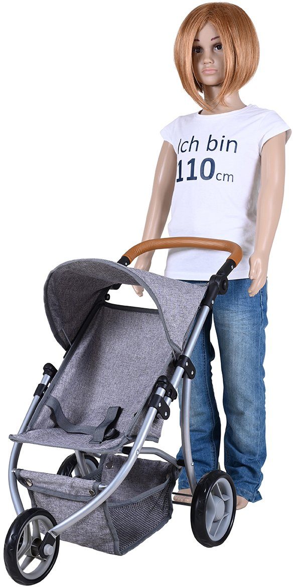 Knorrtoys® Poppenbuggy Lio - Stone Brown
