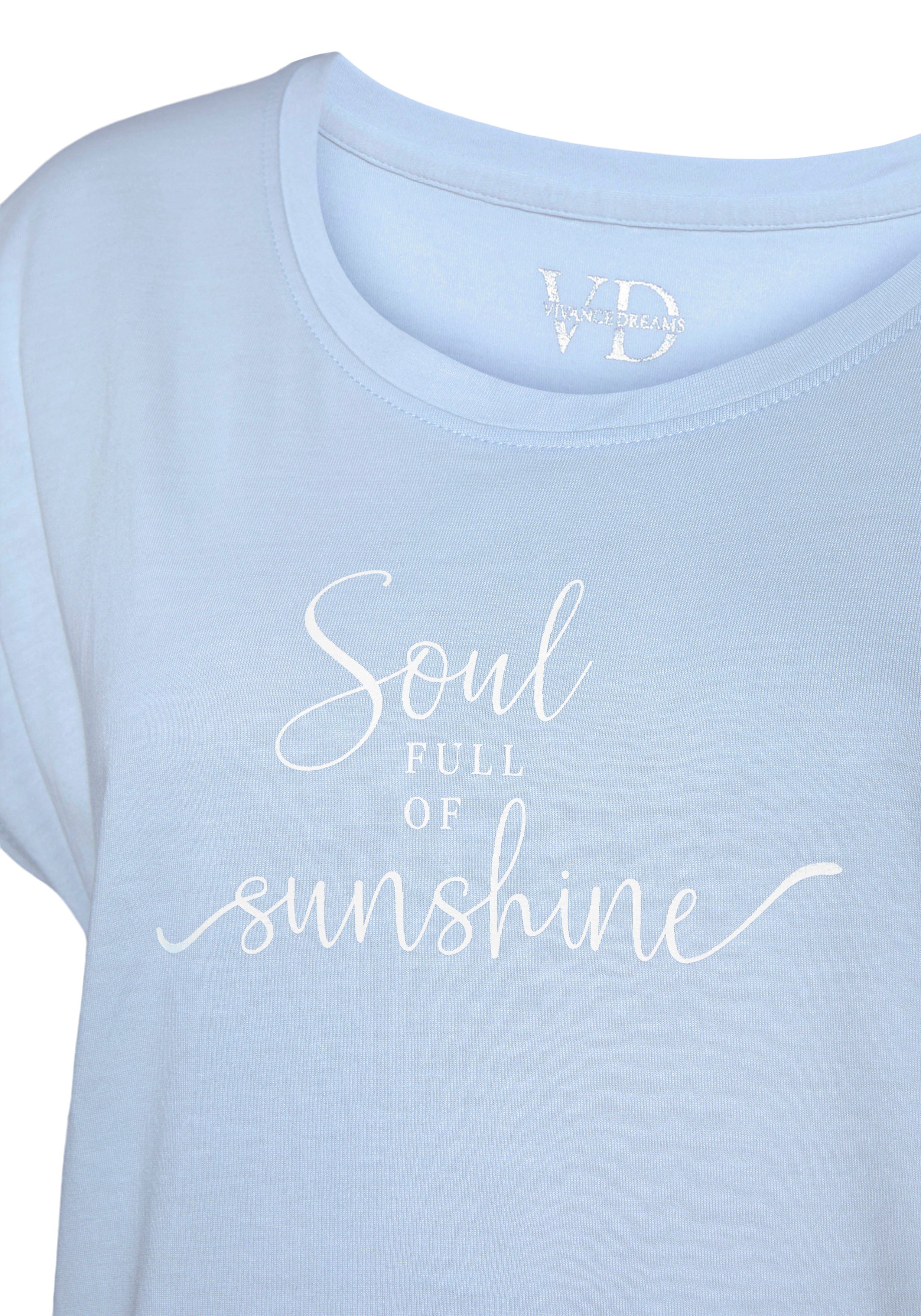 Vivance Dreams T-shirt met zomer-statementprint