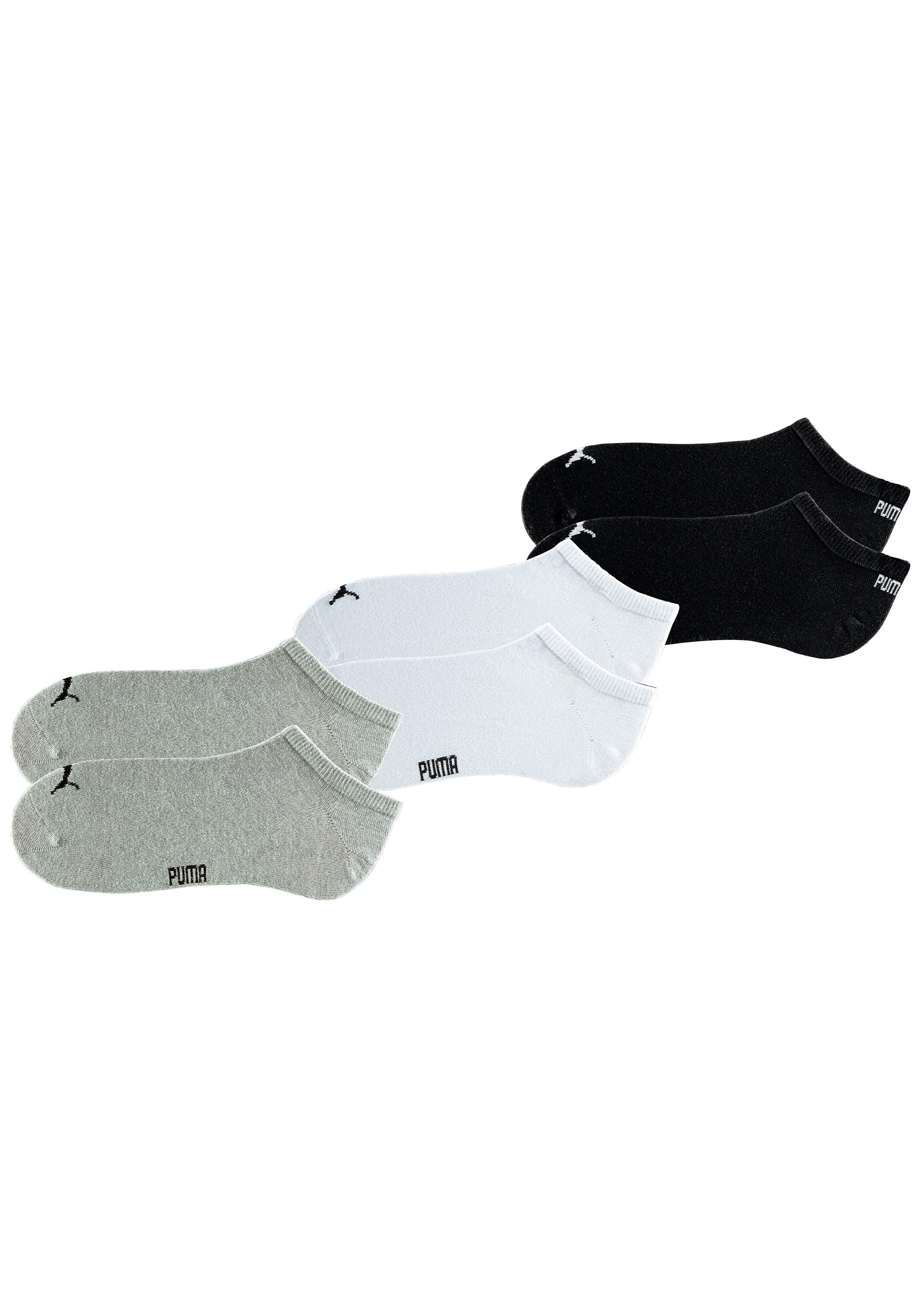 PUMA Sneakersokken met ingebreid logo (6 paar)