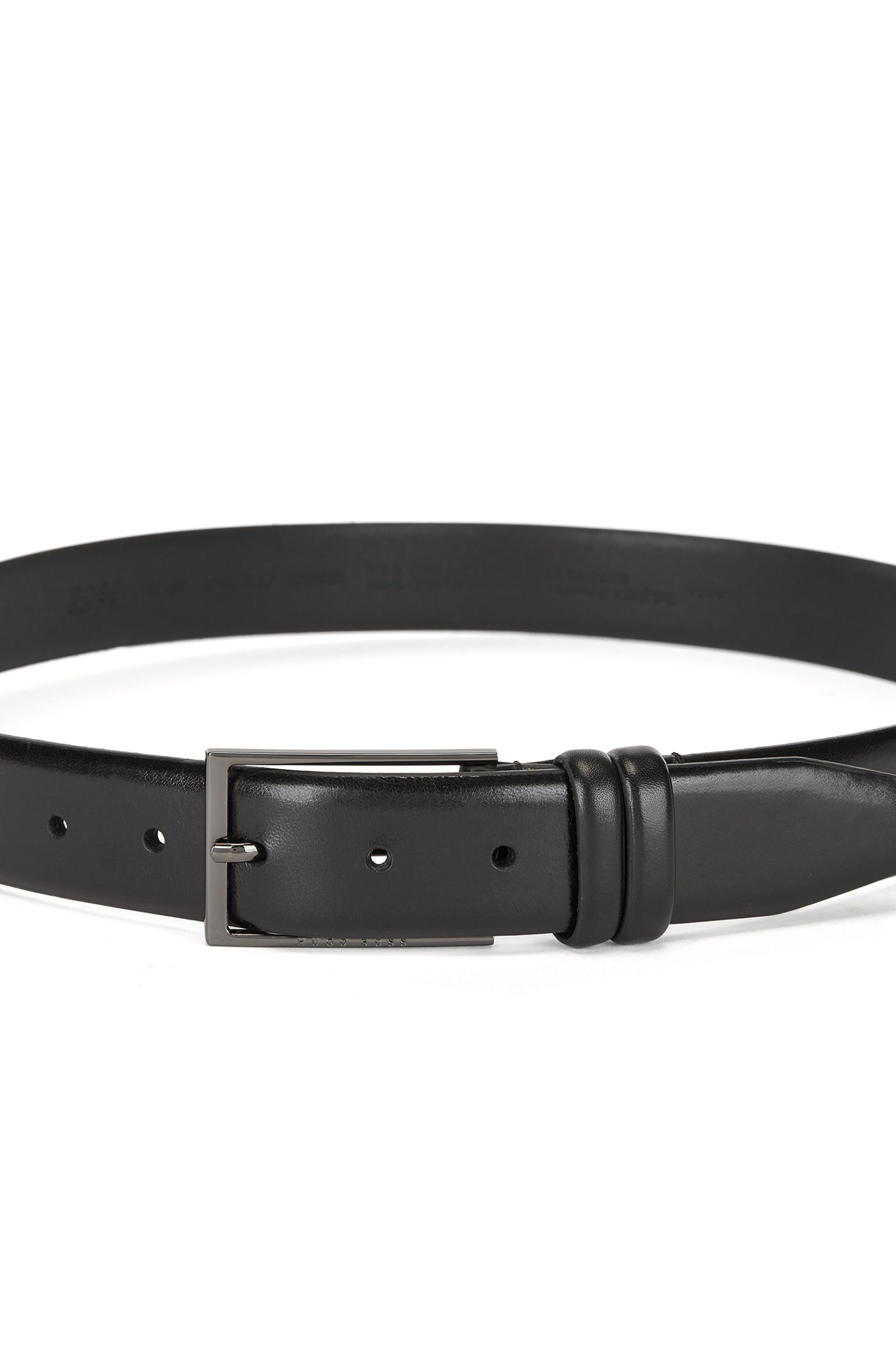 Boss Leren riem CARMELLO van gelooid leer met hugo boss logo-embossing op metalen sluiting