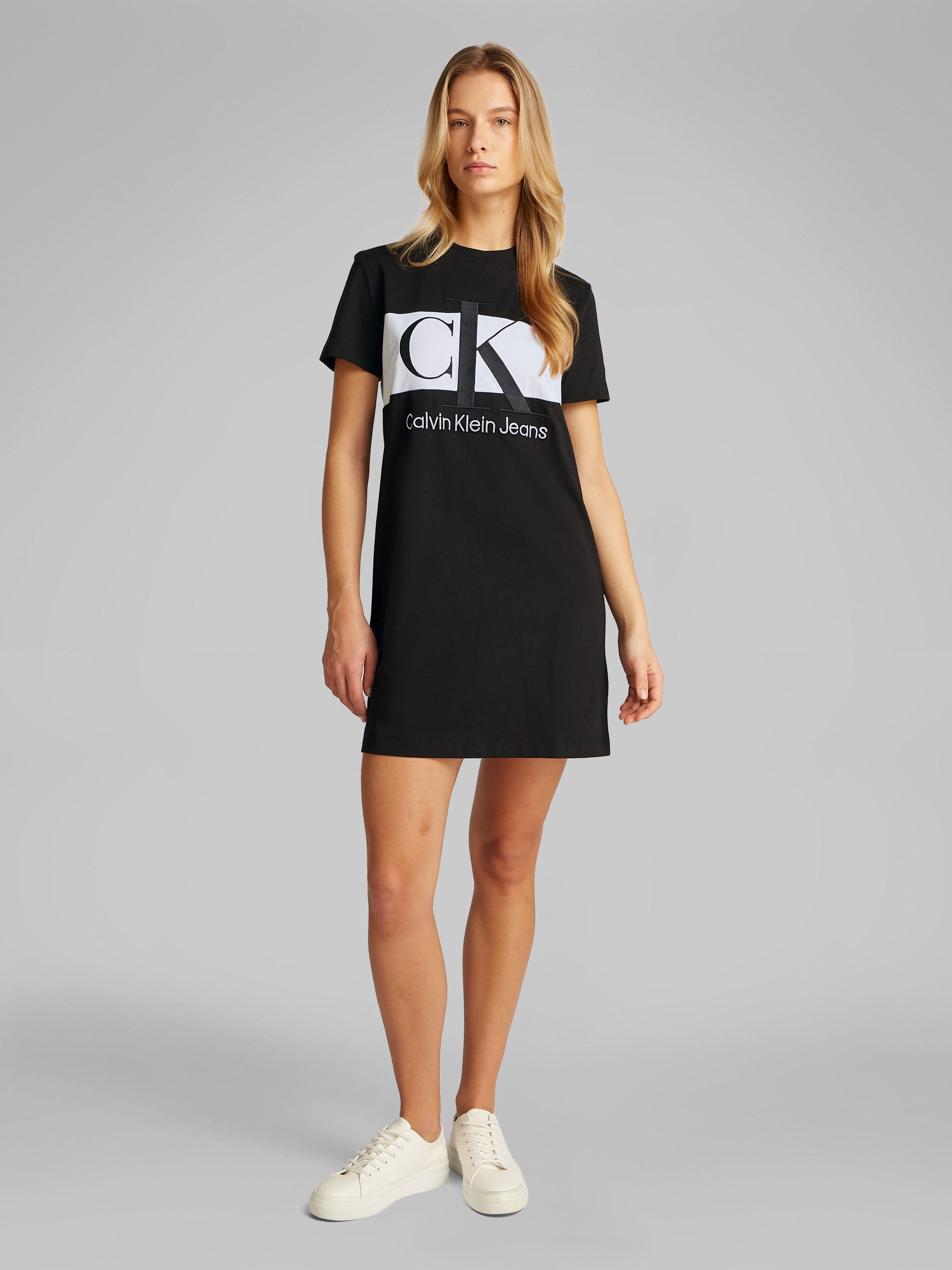 Calvin Klein Shirtjurk BLOCKING T-SHIRT DRESS
