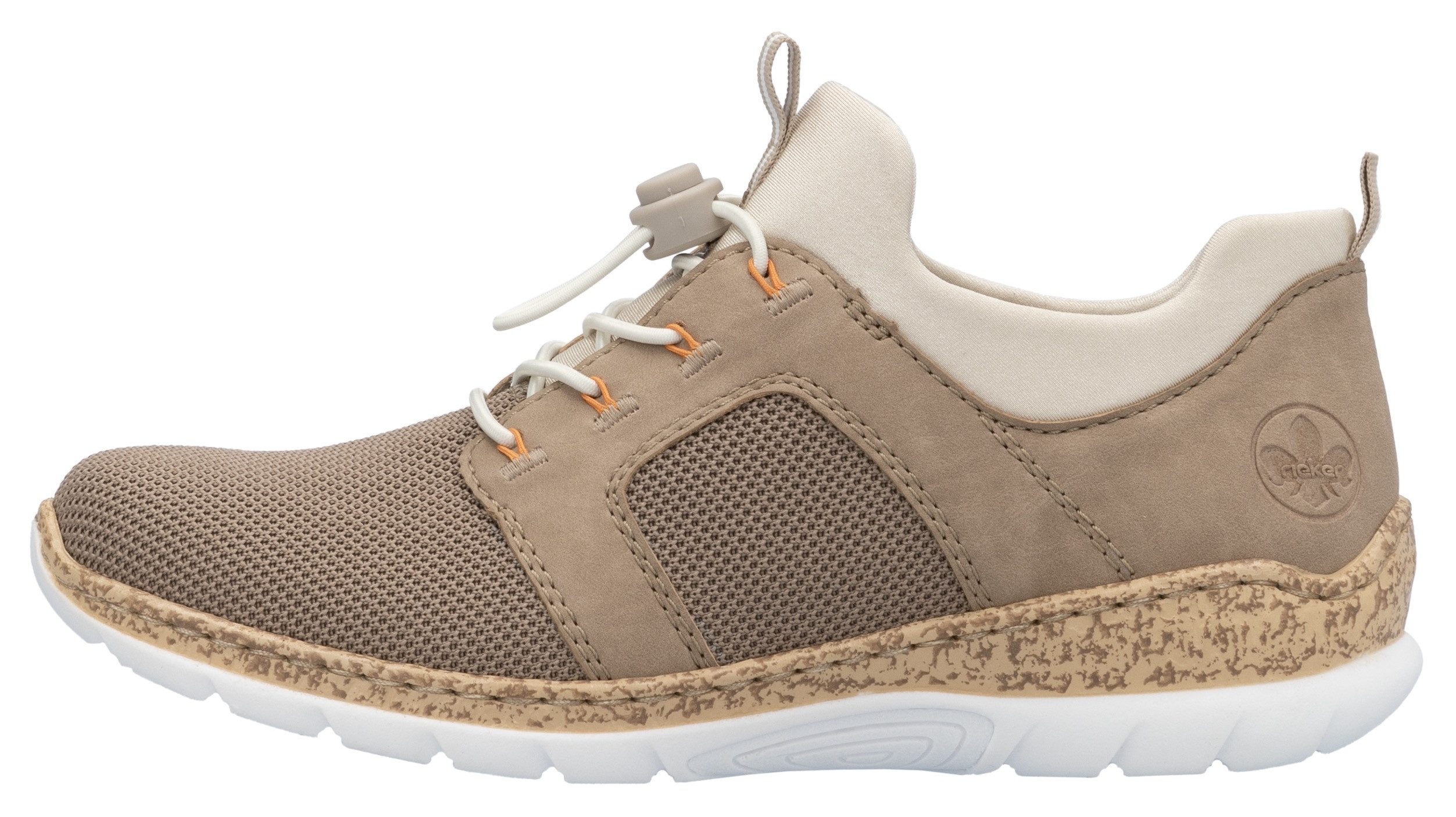 Rieker Slip-on sneakers , instapschoen, lage schoen, slipper, vrijetijdsschoen met elastische instap