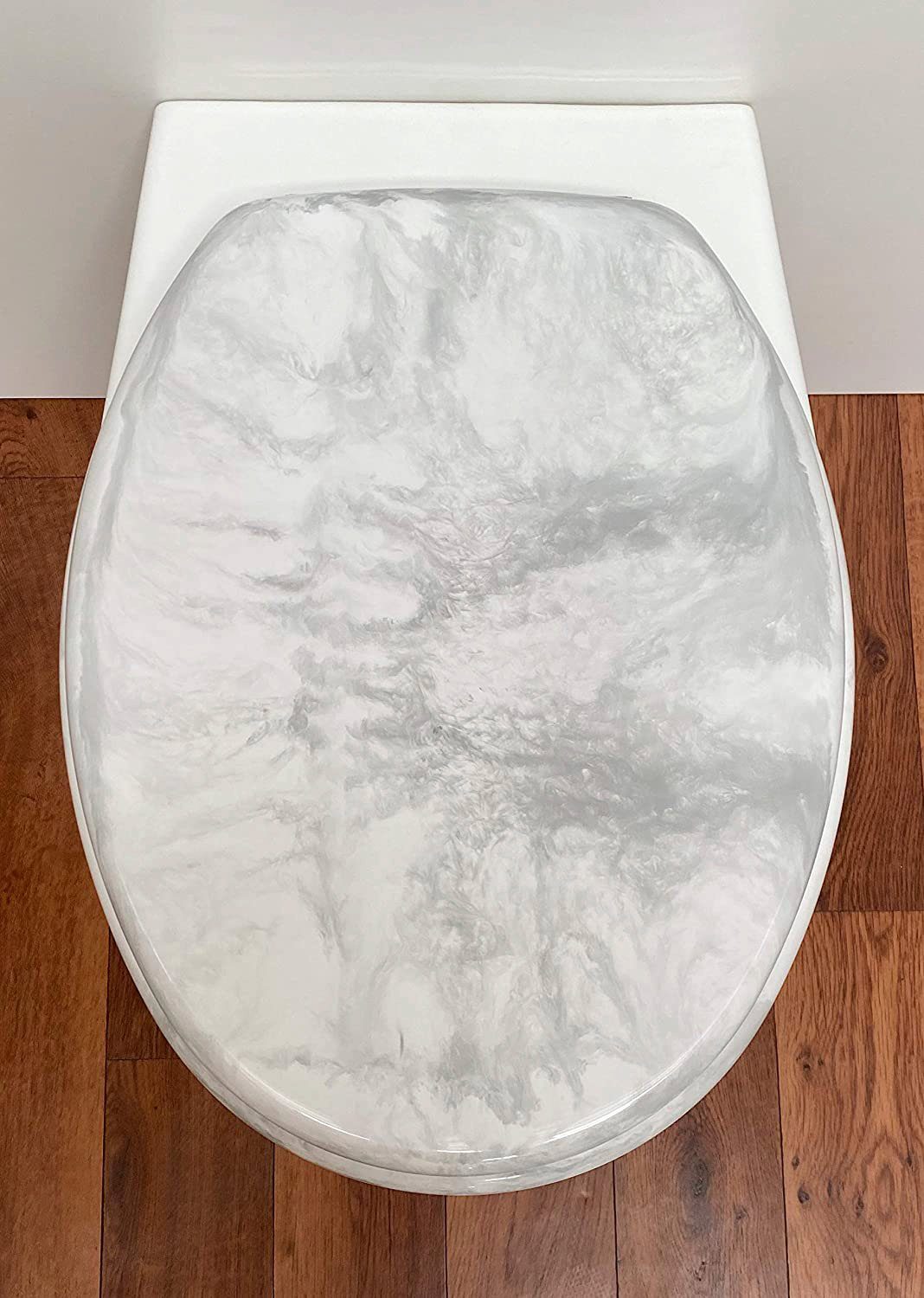 ADOB Toiletzitting Eleganza Marmor hoge belasting tot 250 kg, verstelbare roestvrijstalen scharnieren