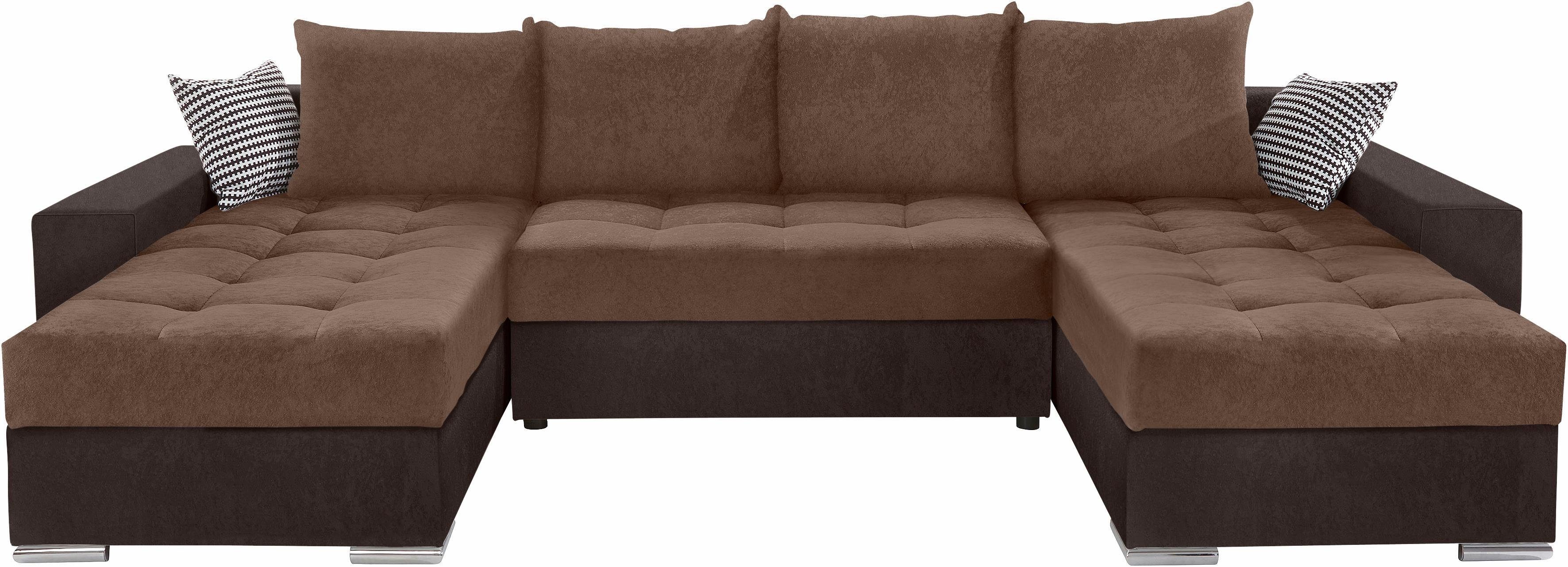 COLLECTION AB Zithoek XL-Josy U-vorm, breedte 313 cm, kunstleer-mix, microvezel
