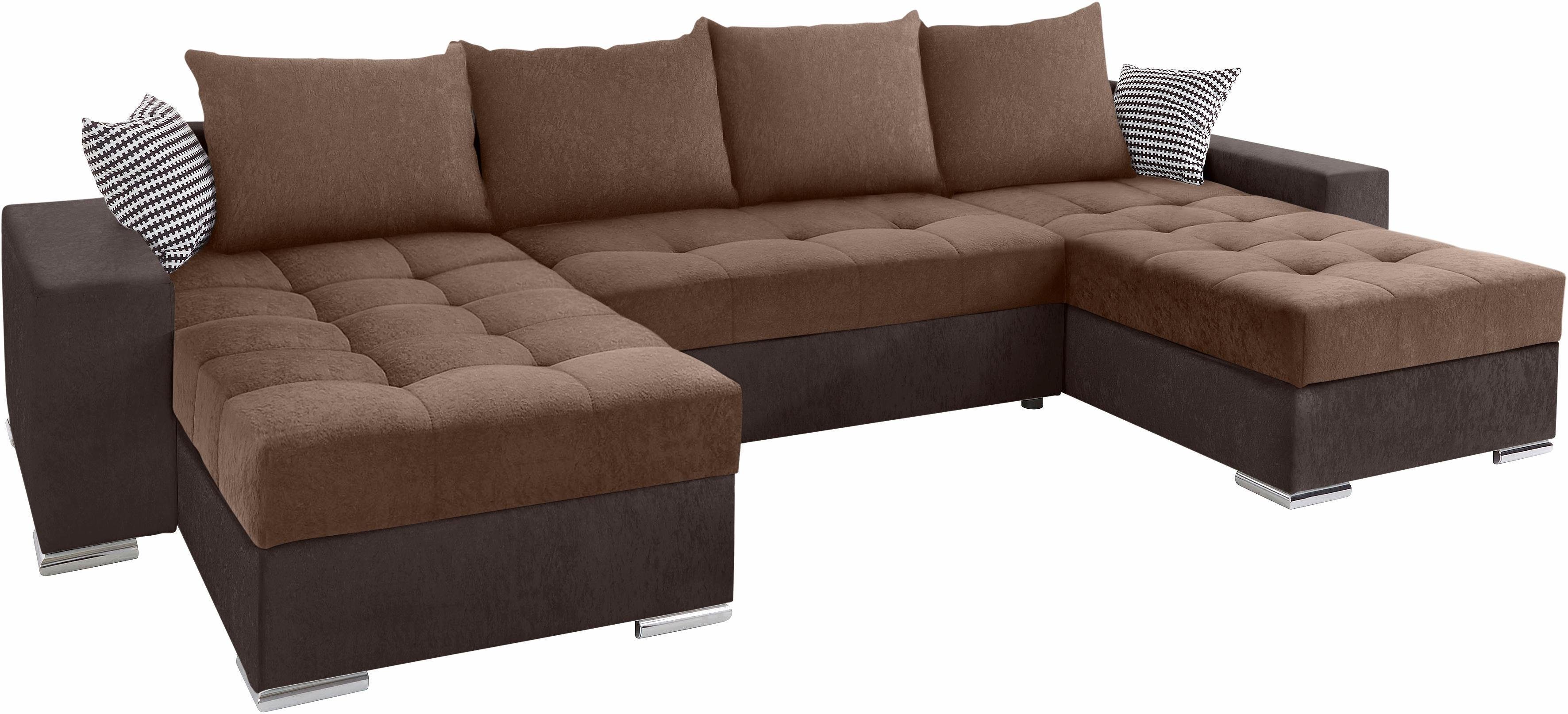 COLLECTION AB Zithoek XL-Josy U-vorm, breedte 313 cm, kunstleer-mix, microvezel