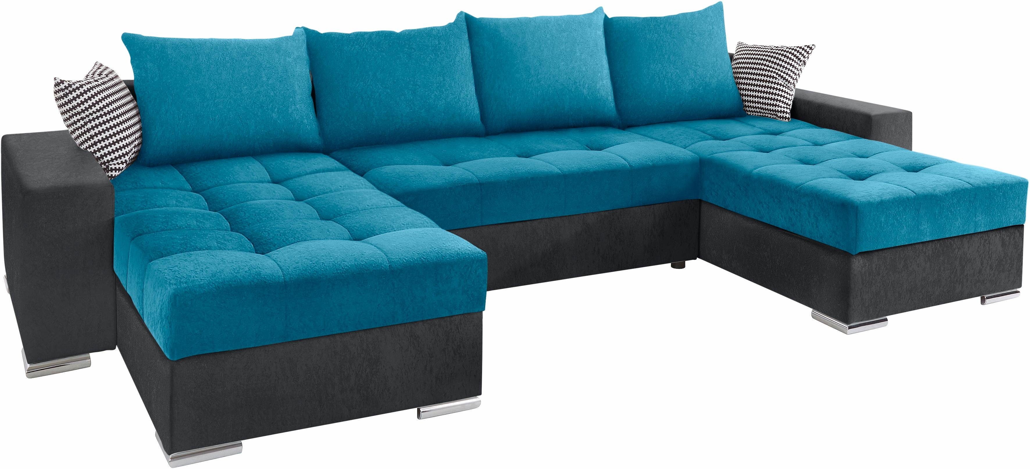 COLLECTION AB Zithoek XL-Josy U-vorm, breedte 313 cm, kunstleer-mix, microvezel
