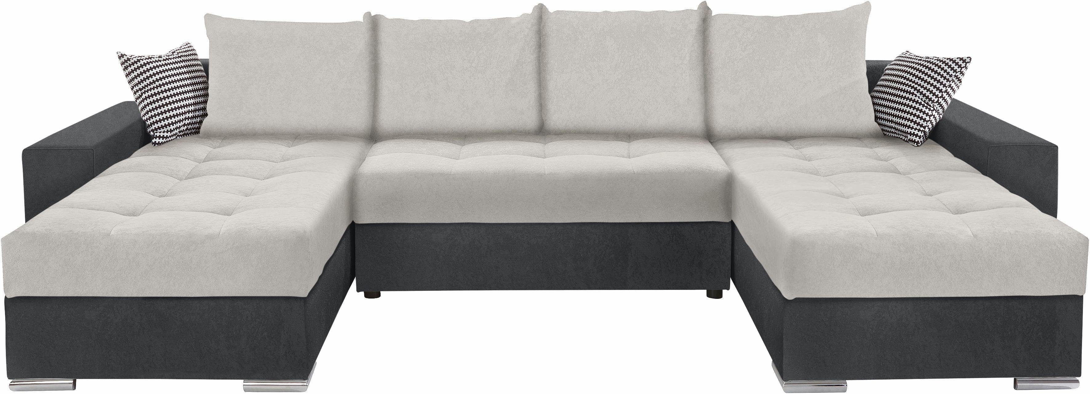 COLLECTION AB Zithoek XL-Josy U-vorm, breedte 313 cm, kunstleer-mix, microvezel