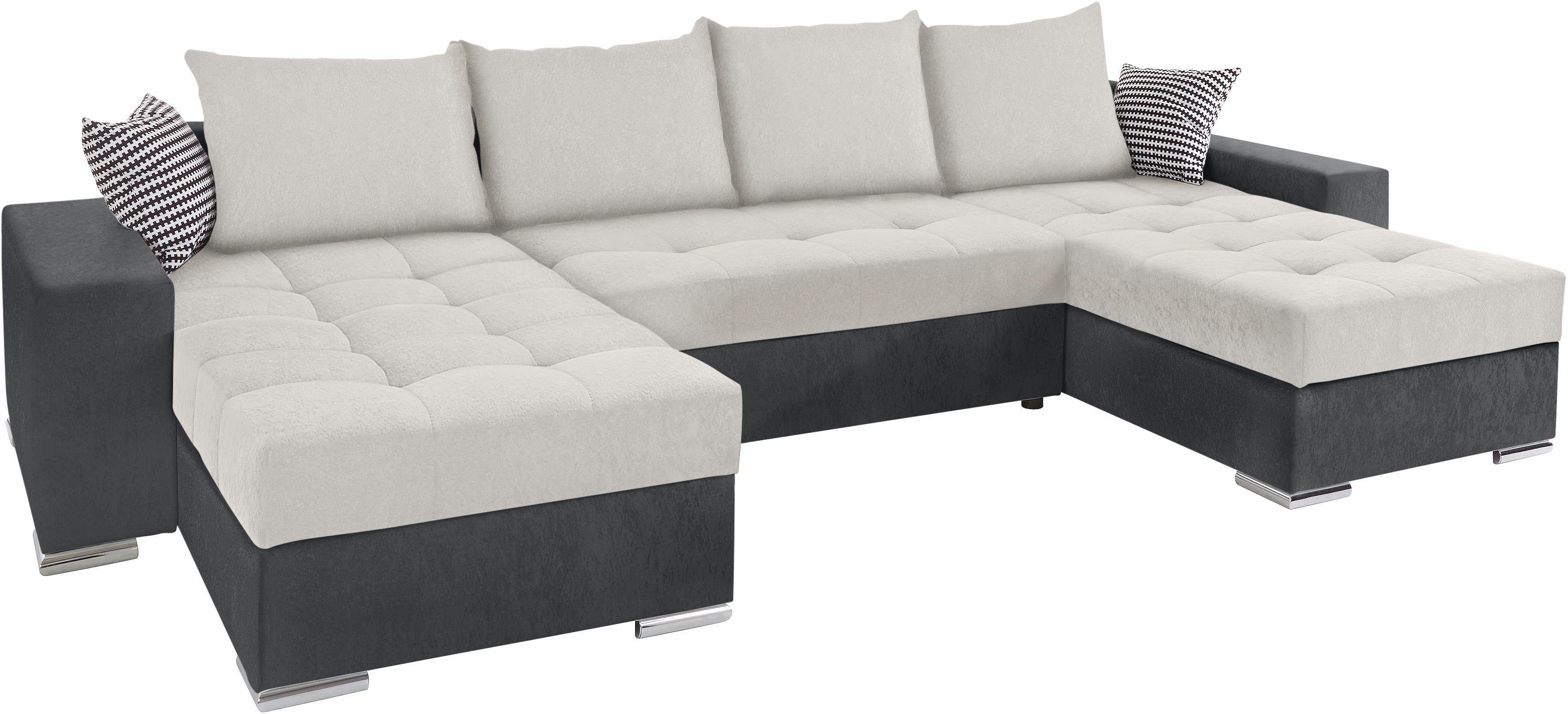 COLLECTION AB Zithoek XL-Josy U-vorm, breedte 313 cm, kunstleer-mix, microvezel
