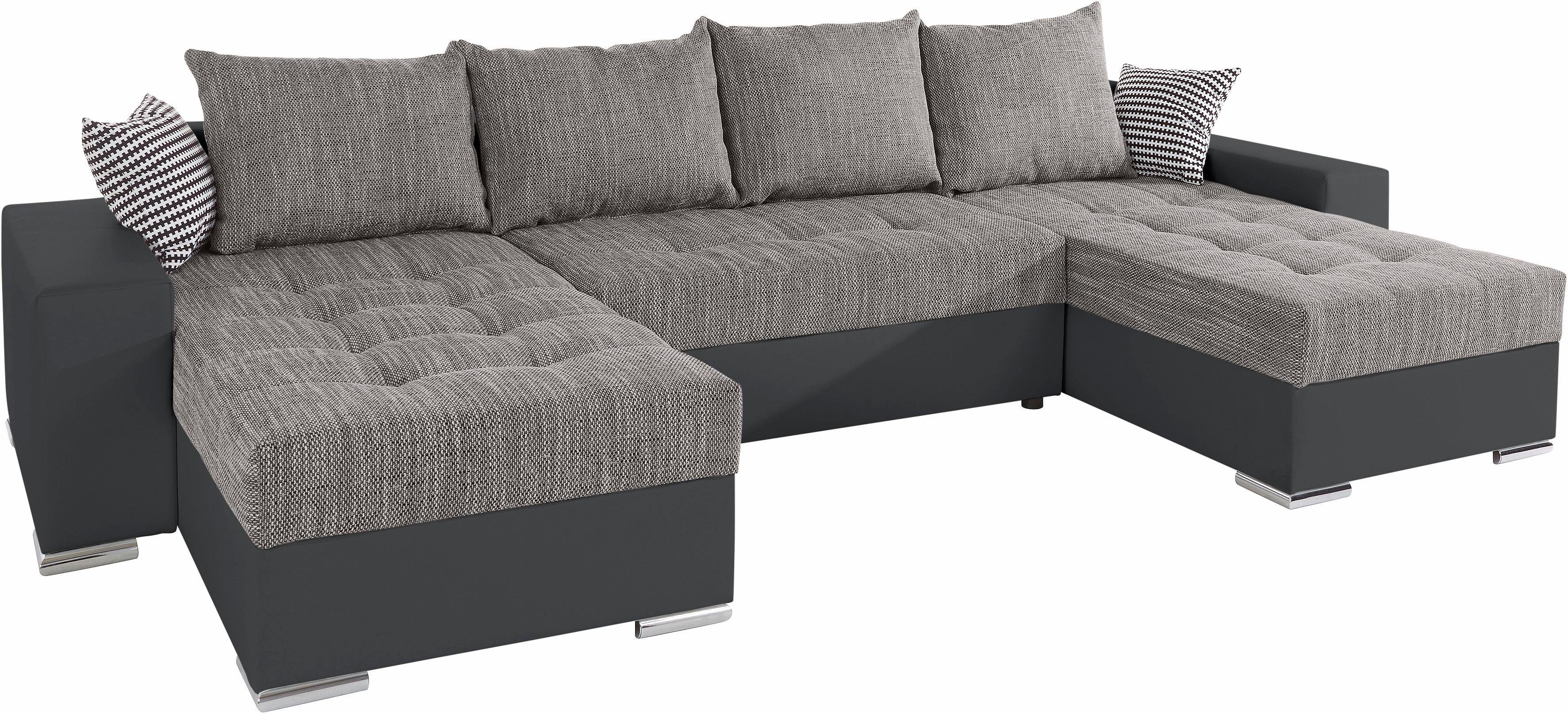 COLLECTION AB Zithoek XL-Josy U-vorm, breedte 313 cm, kunstleer-mix, microvezel
