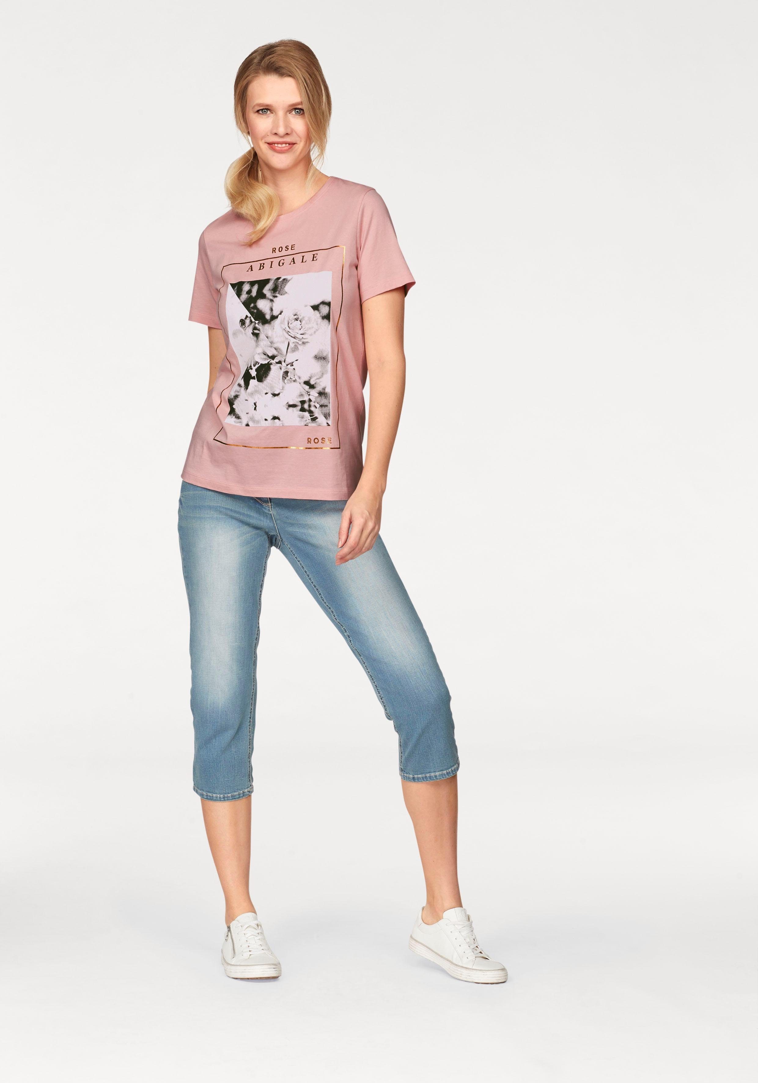 Aniston CASUAL Capri jeans in used-wassing