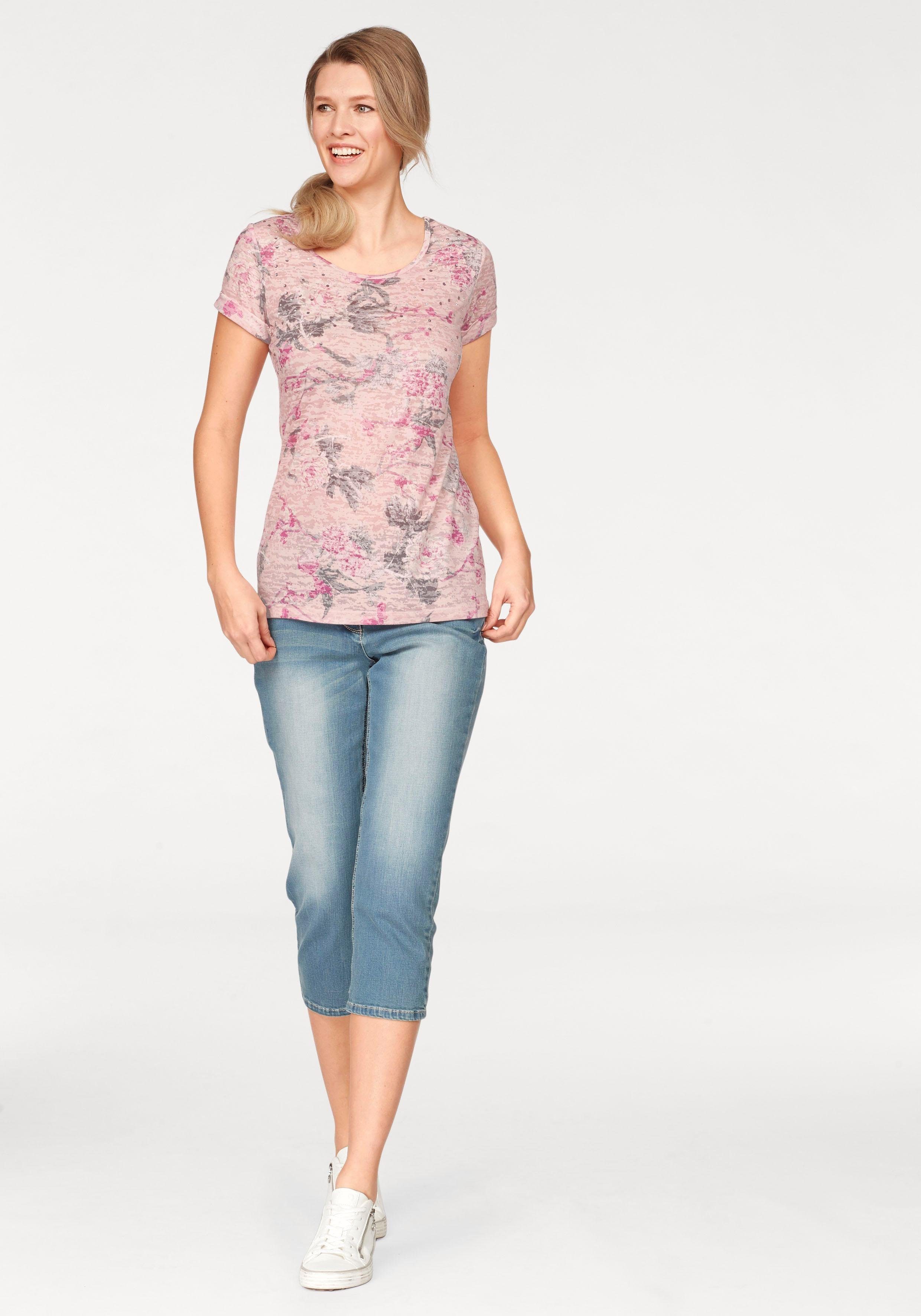 Aniston CASUAL Capri jeans in used-wassing