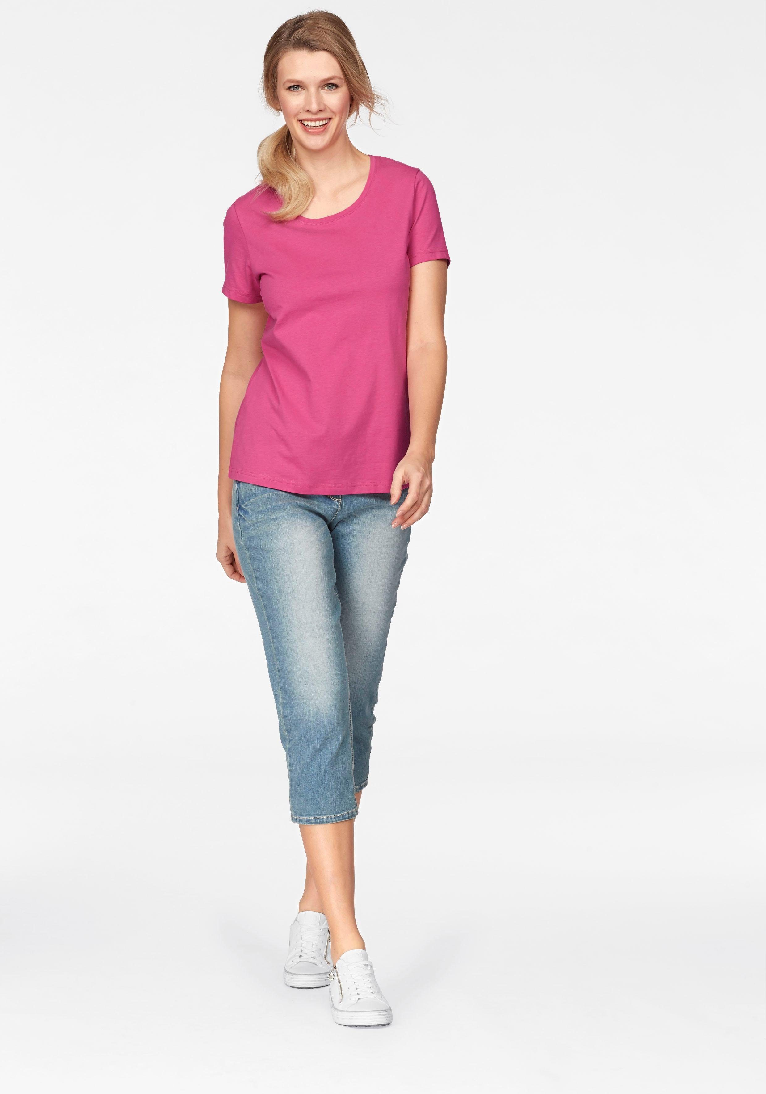 Aniston CASUAL Capri jeans in used-wassing