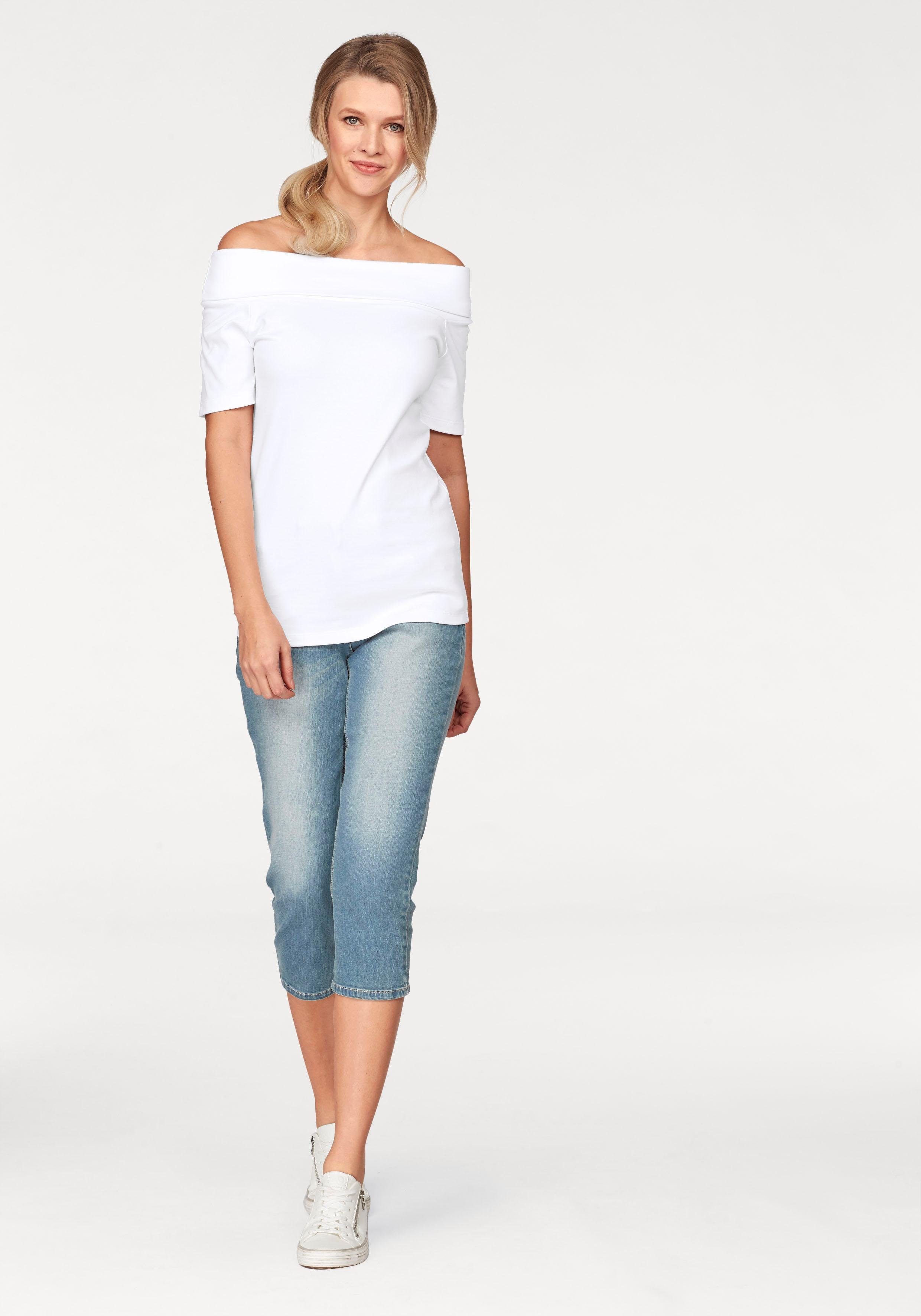 Aniston CASUAL Capri jeans in used-wassing