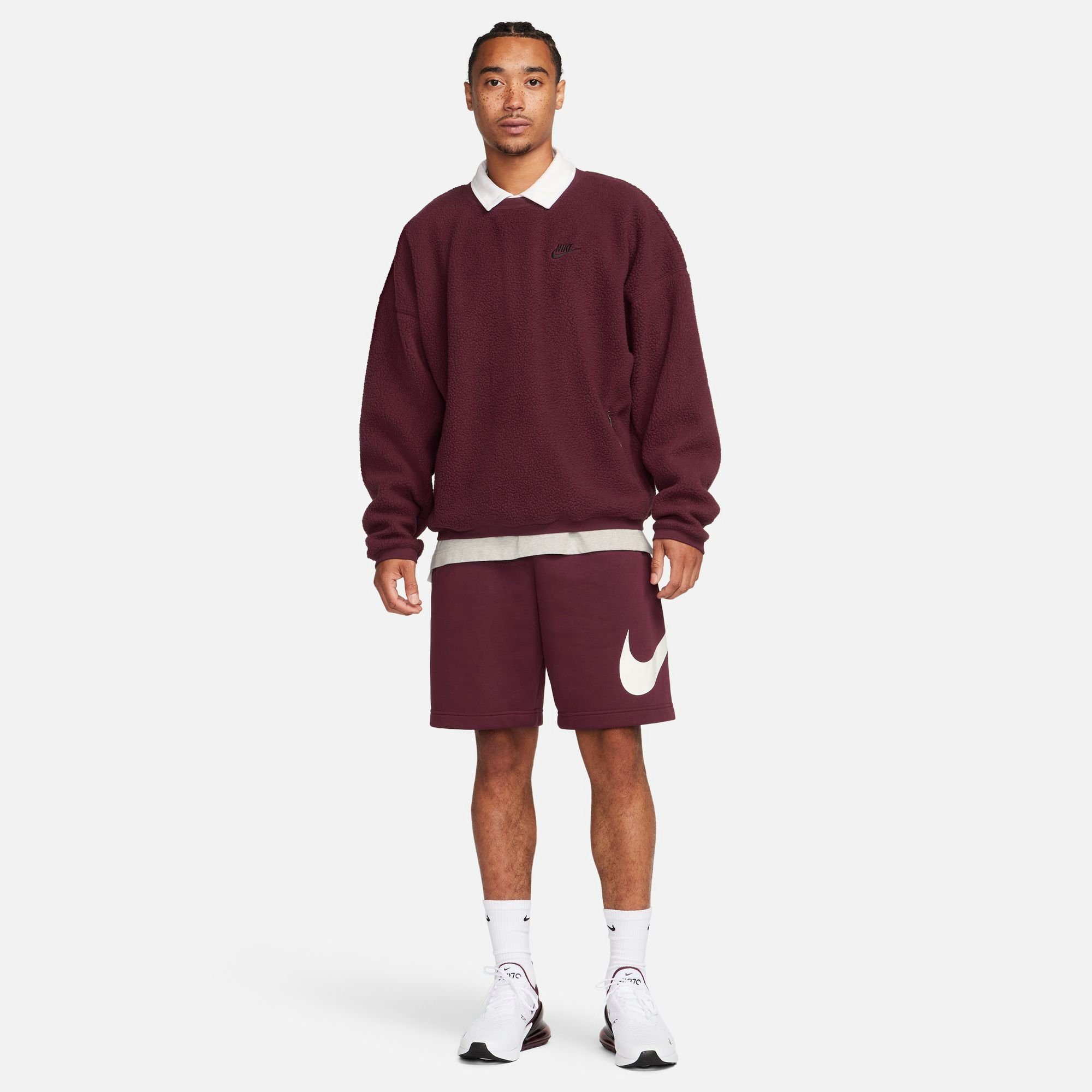 Nike Sportswear Sweatshirt CLUB FLEECE+ MEN'S SHERPA WINTERIZED CREW