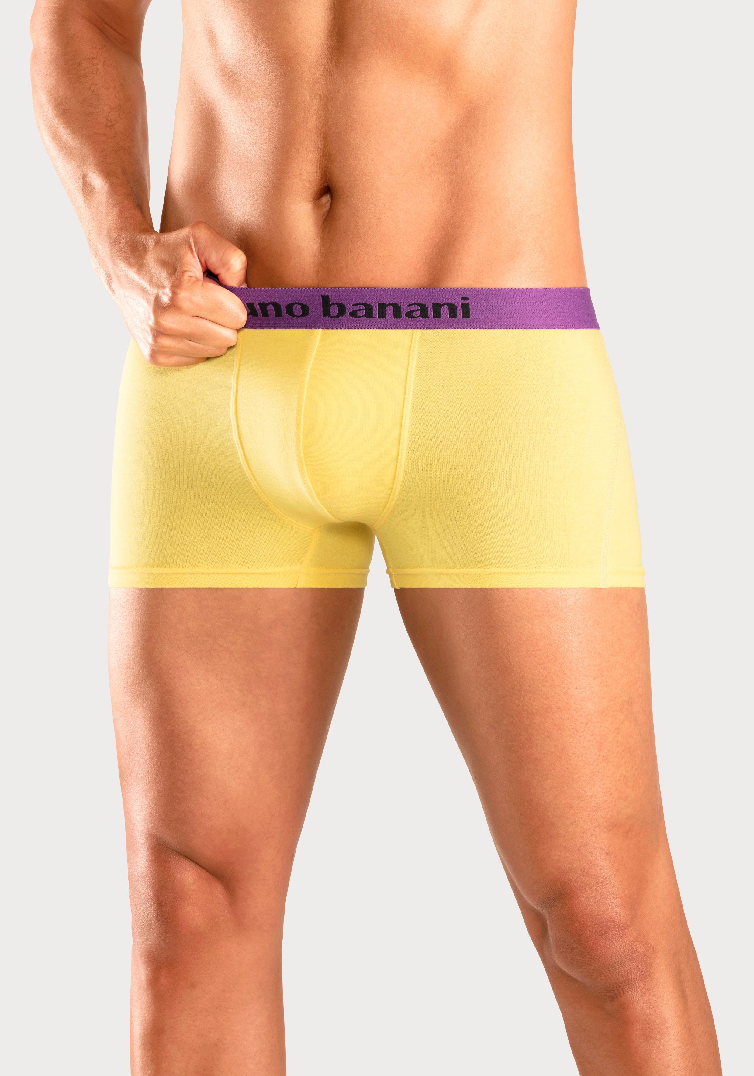 Bruno Banani Boxershort voor heren met gekleurd merkopschrift bij de boord (set, 4 stuks)