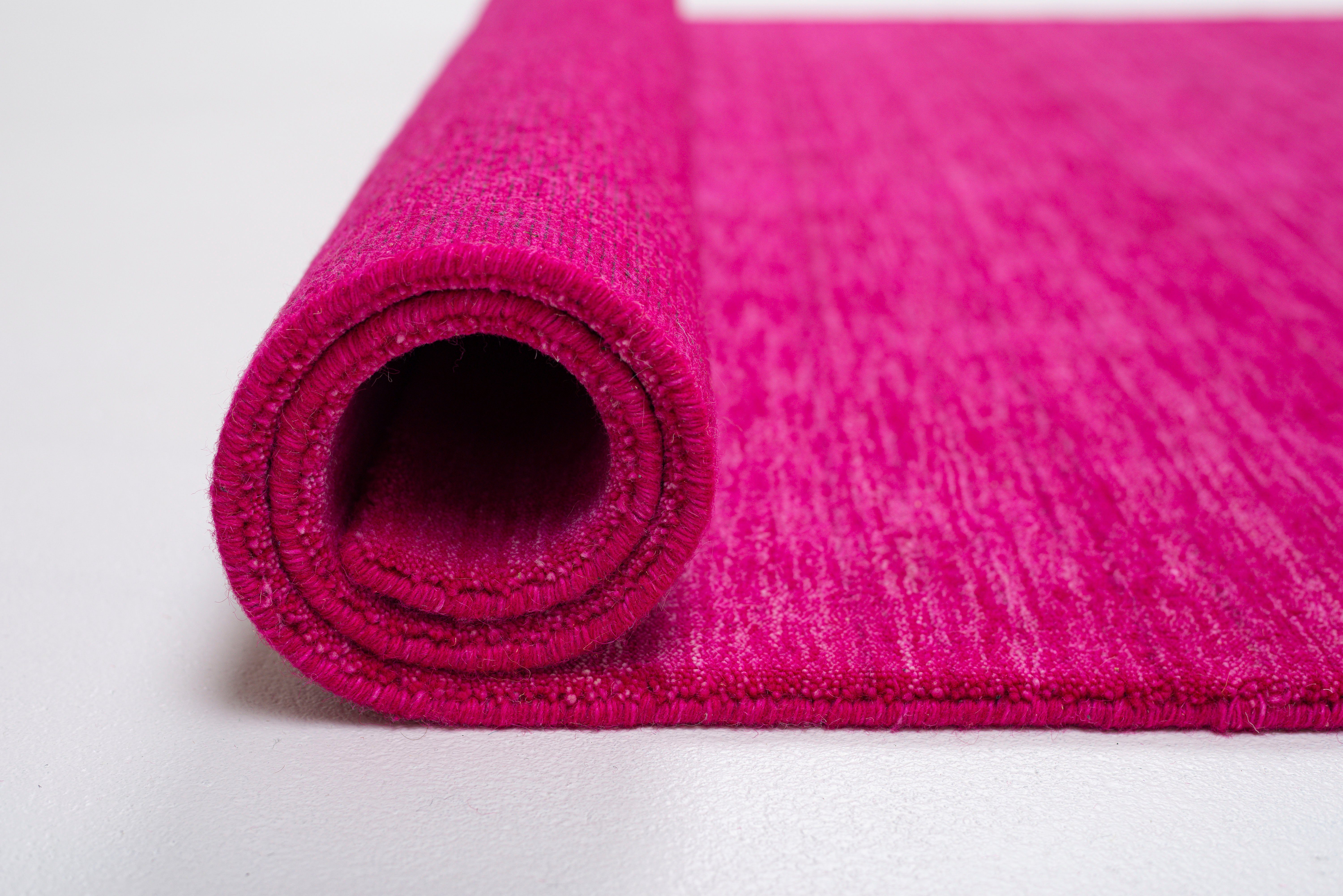 THEKO Wollen kleed Holi Unikleuren, iets mêlee, zuivere wol, met de hand geweven met knoop-look
