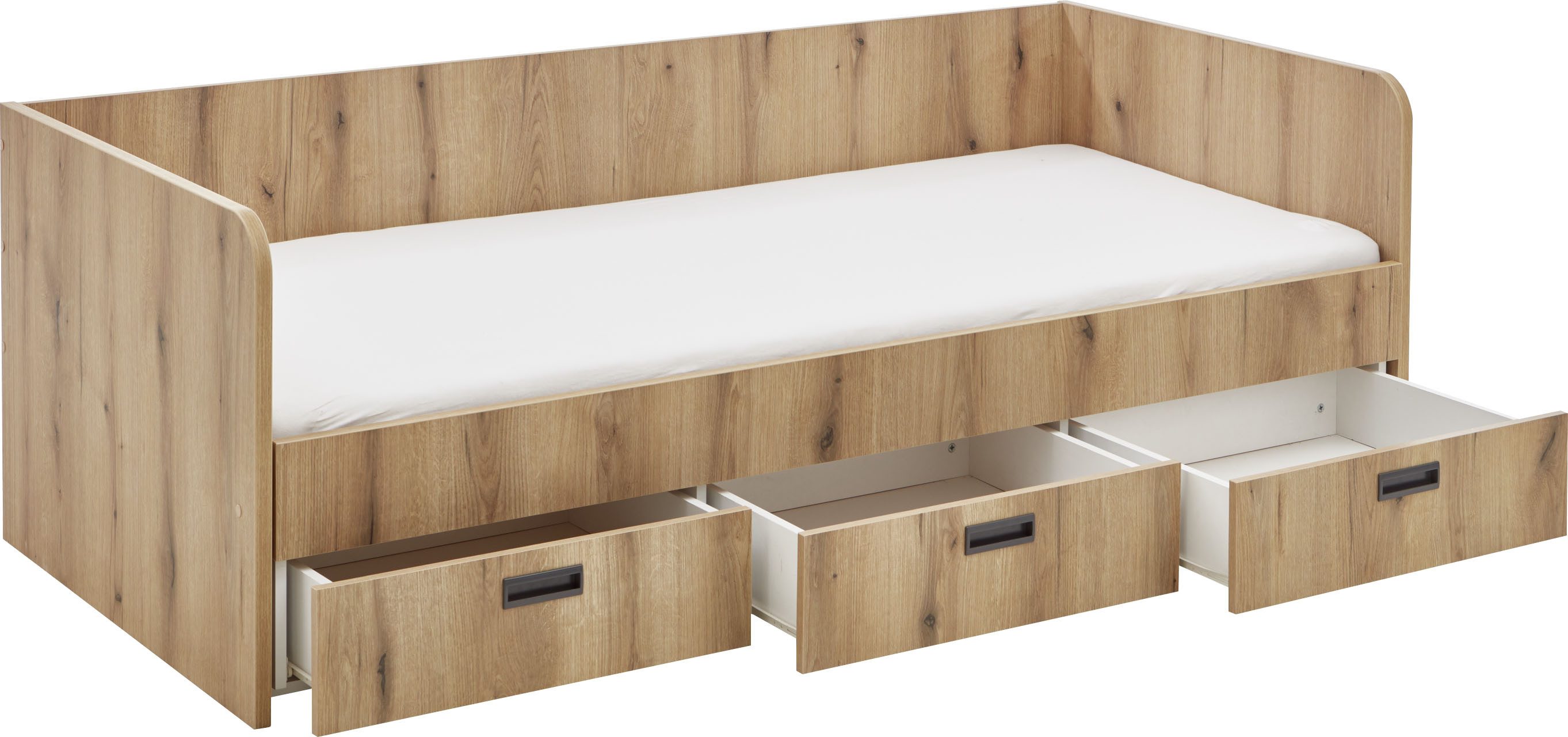 Relita 1-persoonsledikant uitrekbaar tot 180x200 cm, 3 lades, met lattenbodem, 2 kleuren
