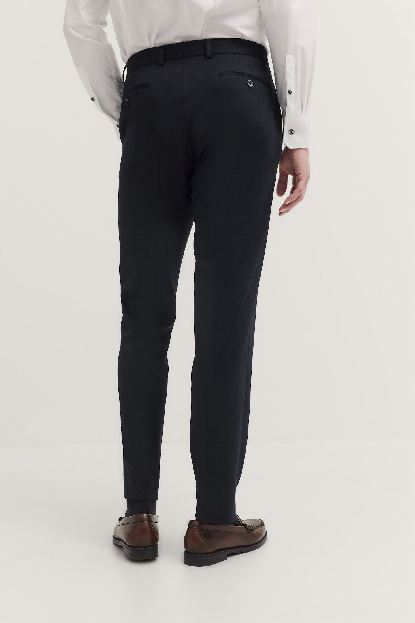 Bugatti Pantalon met stretch & persvouw