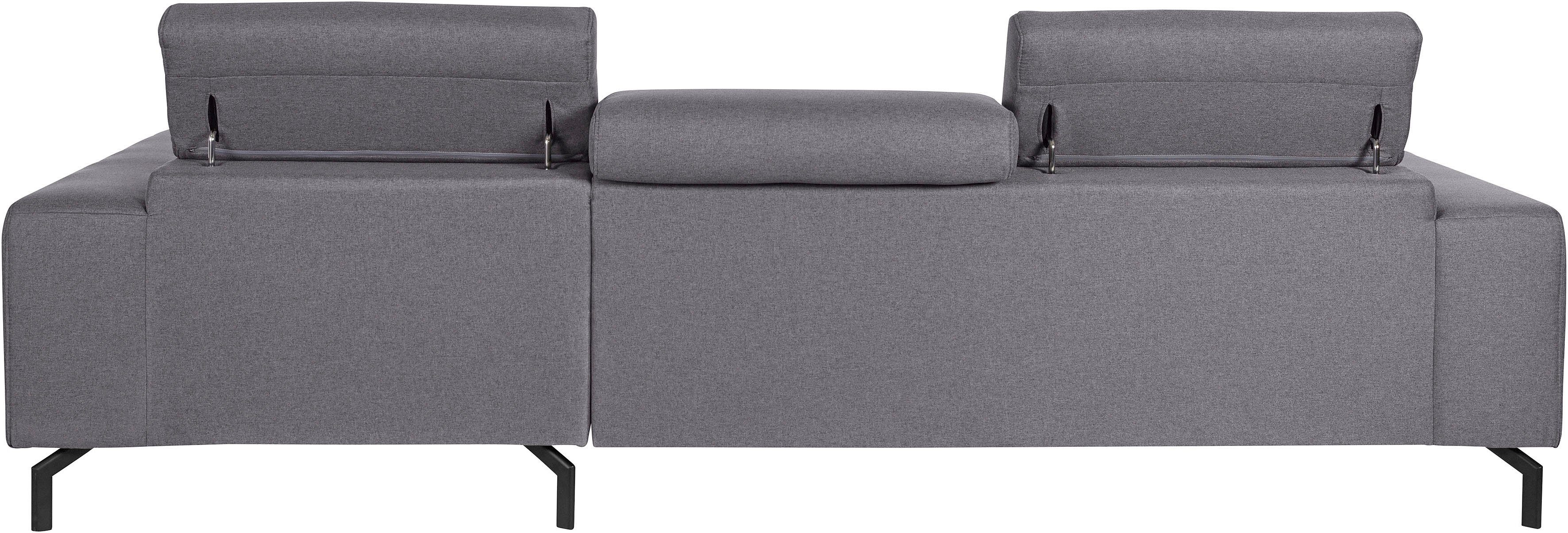 DOMO collection Hoekbank Cunelli mooie zitnaden als designelement, stevige zitcomfort, L-vorm