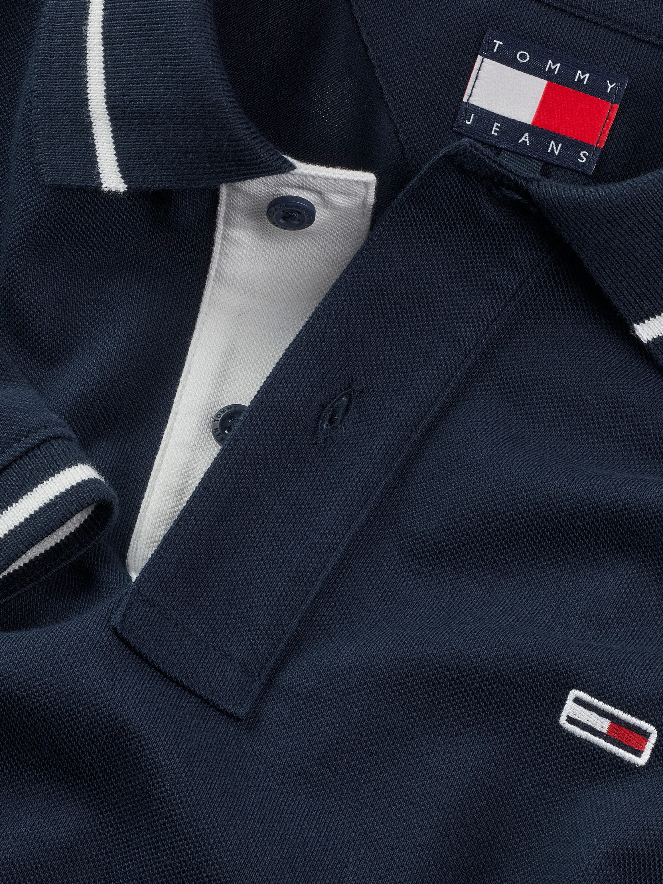 TOMMY JEANS Poloshirt TJM REG TIPPED POLO met gestreepte details