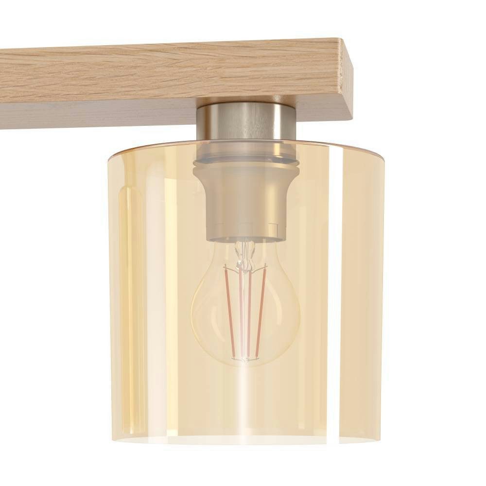 EGLO Hanglamp CASTRALVO Hanglamp, eetkamerlamp, E27 fitting, 121 cm, FSC gecertificeerd (1 stuk)