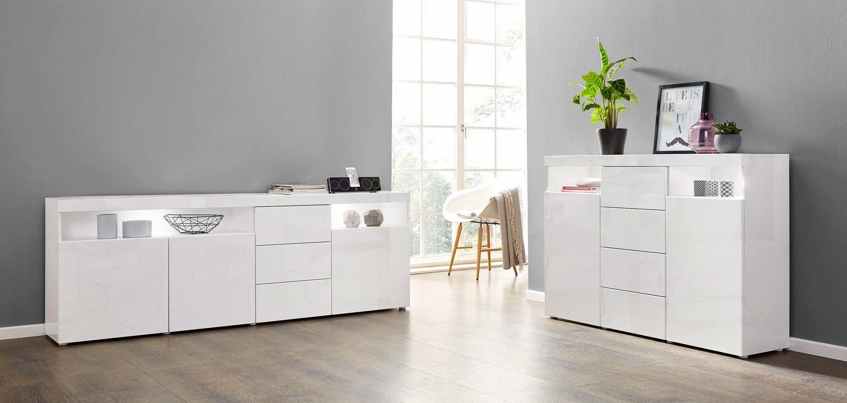 borchardt Möbel Dressoir Kaapstad Breedte 200 cm met 3 lades