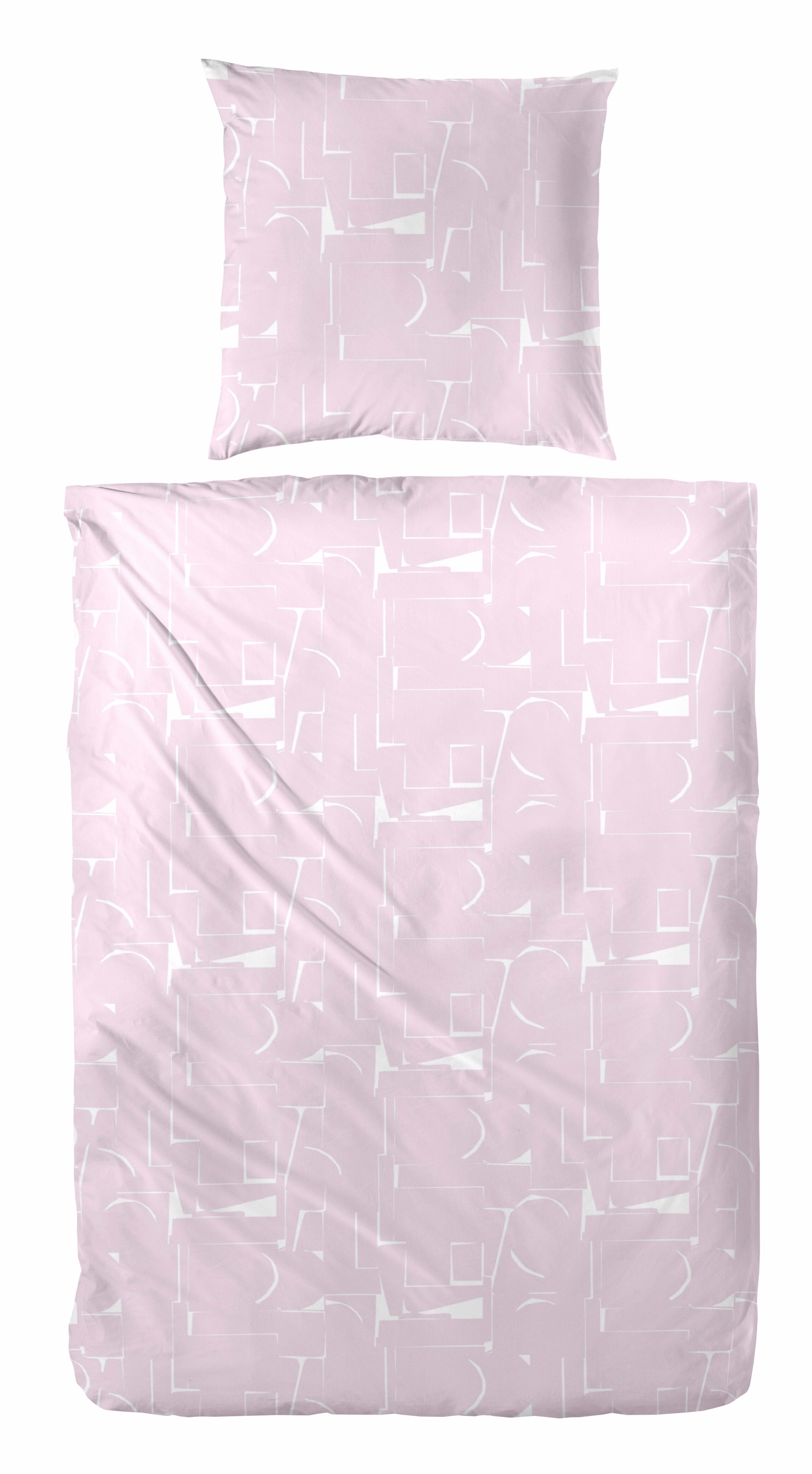 Primera Overtrekset Mabra met een ongebruikelijk patroon (2-delig) dekbedovertrekken maat 1x 155x220 cm roze
