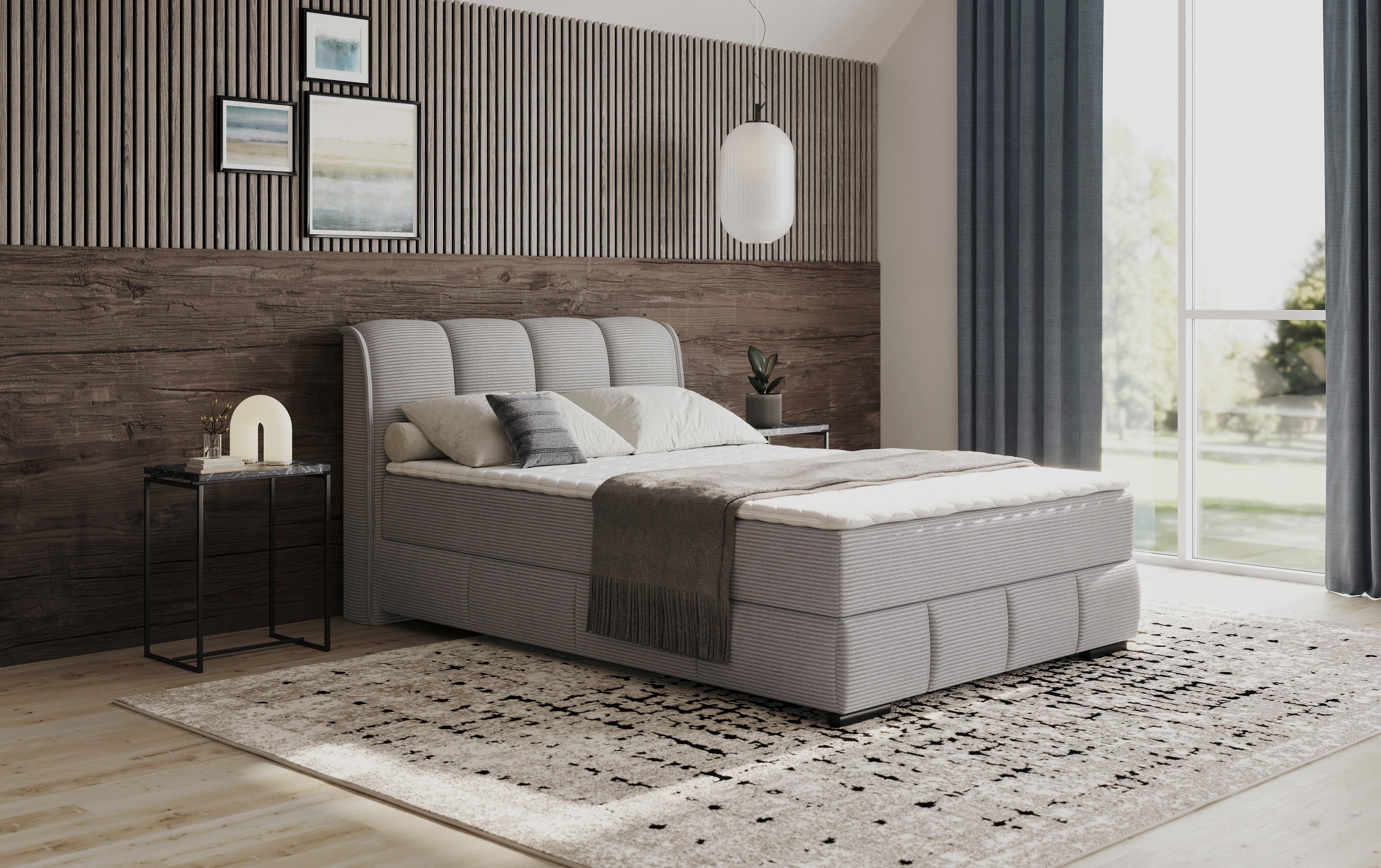 INOSIGN Boxspring Bethany met bedkist, incl. matras Topmatras en sierkussen, in verschillende hardheden beschikbaar