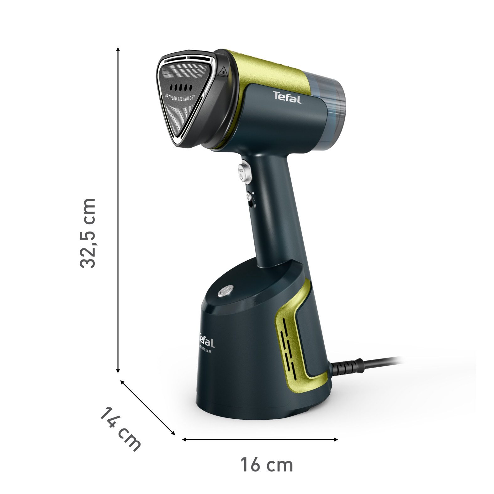 Tefal Stoomborstel AeroSteam, kombiniert Dampf, einen beheizten Kopf und Ansaugung