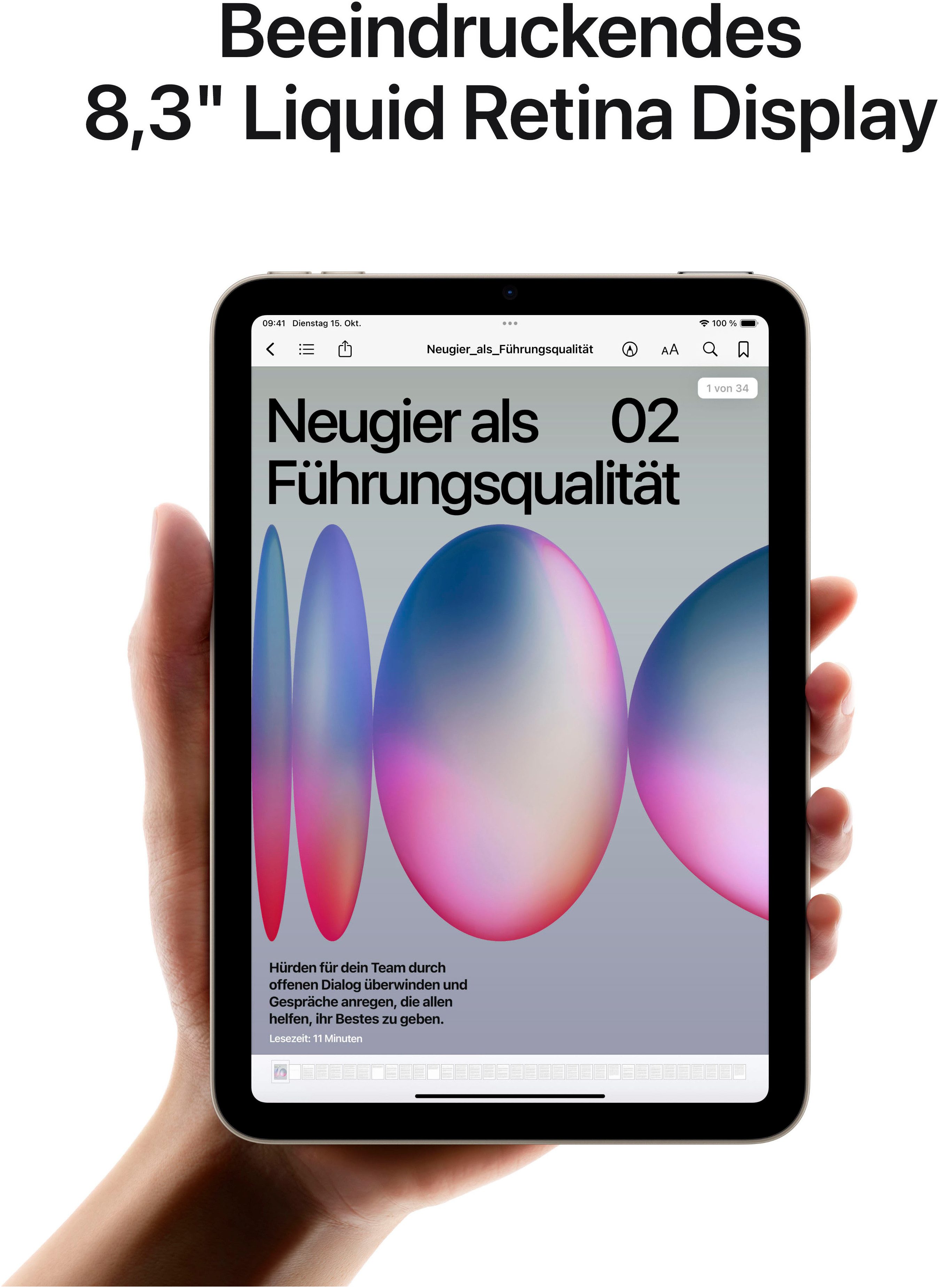 Apple Tablet iPad mini 2024 Wi-Fi 128GB, 8,3", iPadOS